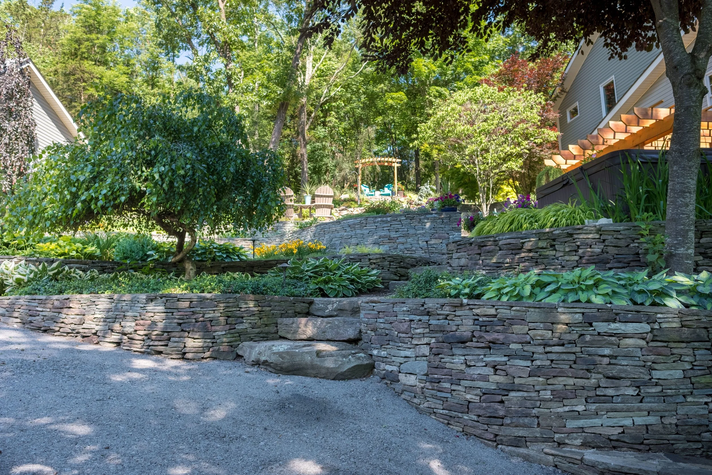 Landscaping a Multi-Level Property in Pine Island, NY