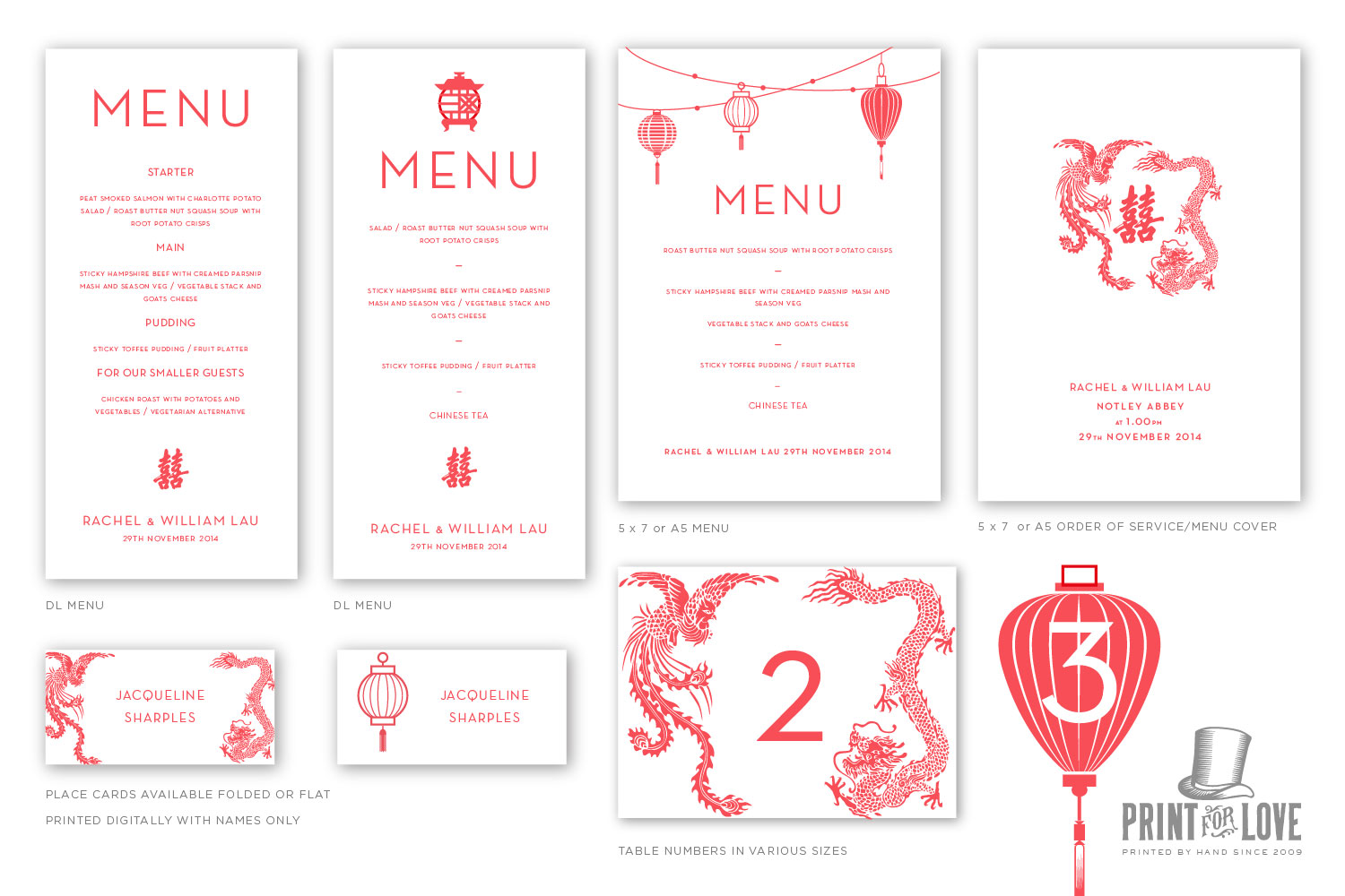on the day wedding stationery