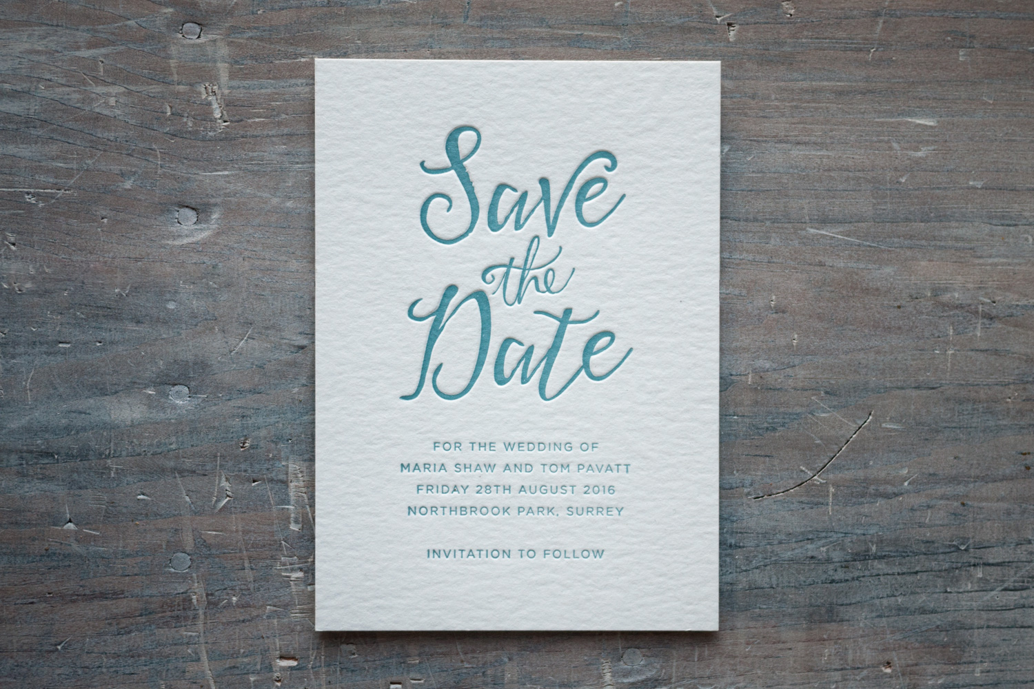 calligraphy Save the date