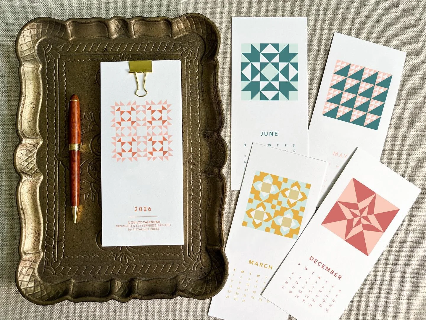 Super excited about these new calendars. Combining my love of quilting with letterpress has been in my head for a while now and this seemed like the perfect opportunity! We are finishing up production and I&rsquo;ll be posting more images soon. 

#qu
