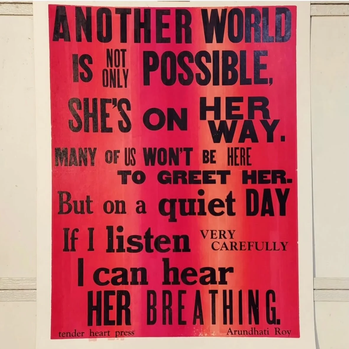 Thank you @tenderheartpress for this poignant print. I have to keep this hope in my heart. I see good people every day standing up for others even when they are scared. Speaking up when their voice shakes. Helping a neighbor and being murdered and ye