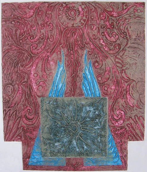 Collagraph by Ambeth Periasamy - Indian Traditional Design - 2007 - Chennai, India