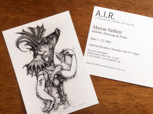   Solo Exhibition  - Invite Cards - AIR Gallery, Brooklyn, NY 