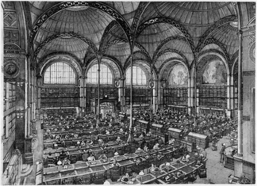 The Salle LaBrouste of the Bibliotheque Nationale (2001), by Erik Dezmazieres