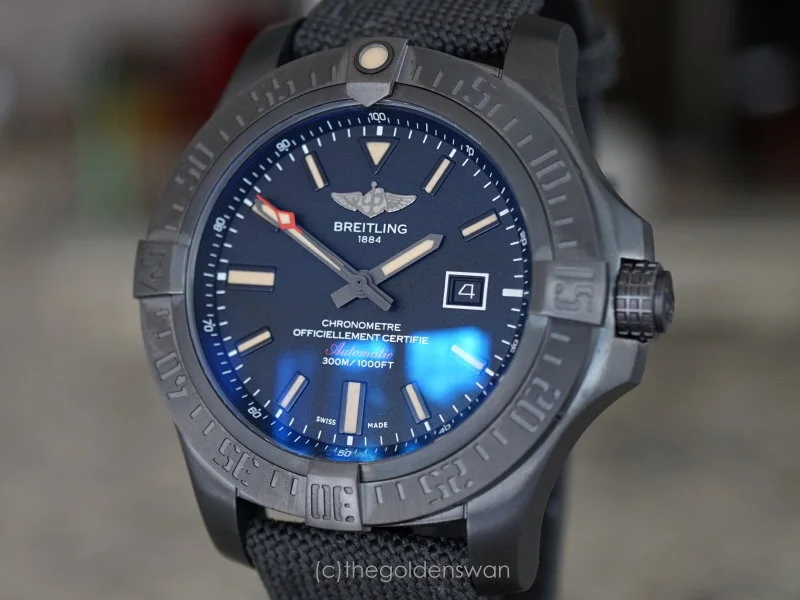 Watch Band for Breitling Avenger 45mm - SwimSkin® Alligator Strap