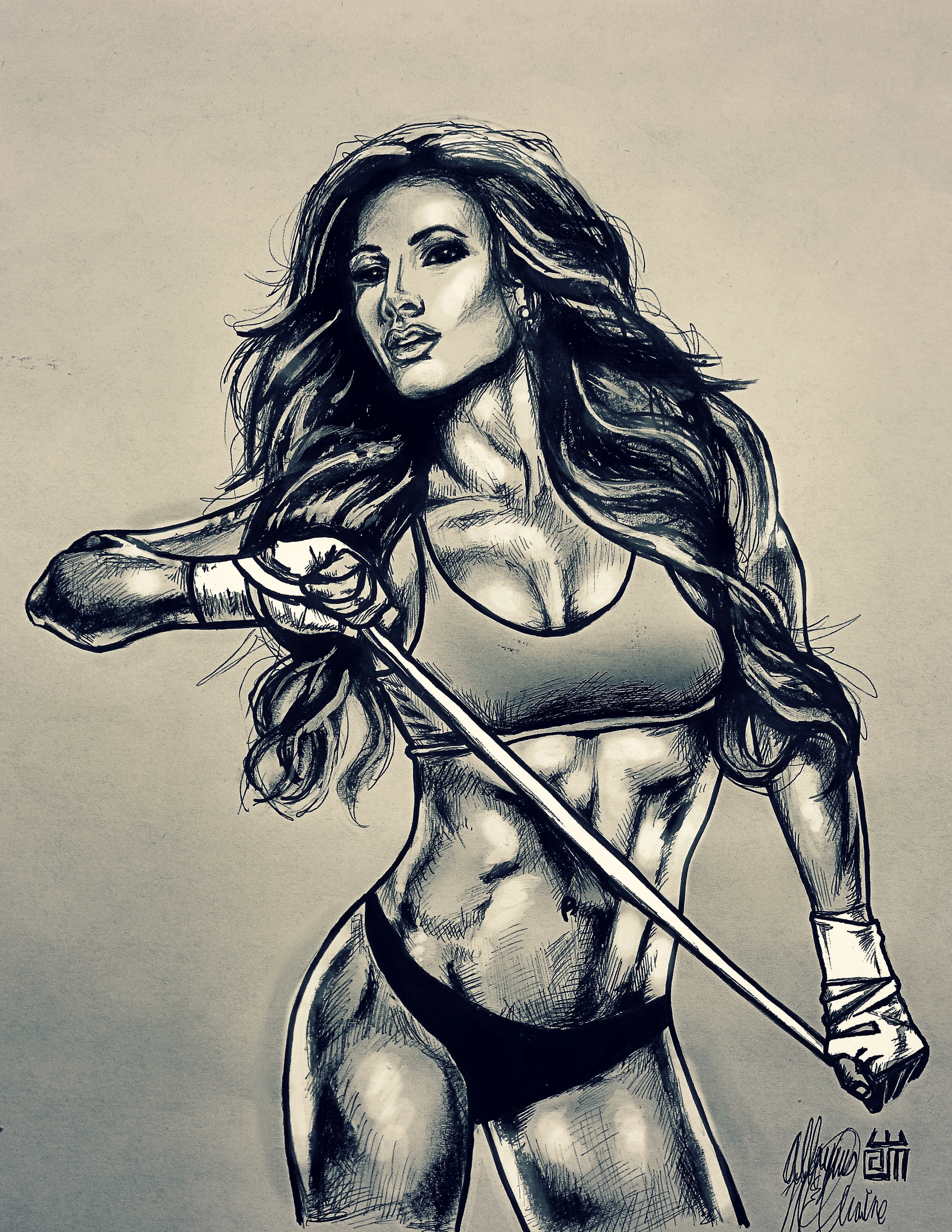 "Paige Hathaway Sketch" by Alloyius Mcilwaine