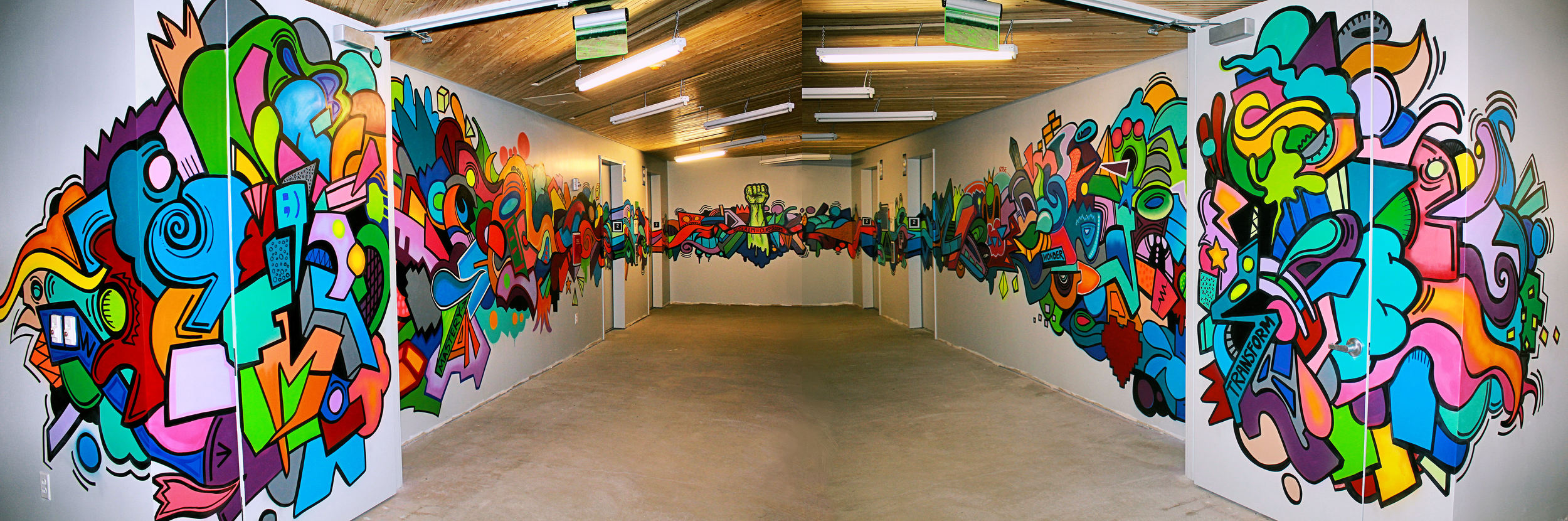 "Reclaim the Classroom" Mural - by Alloyius Mcilwaine