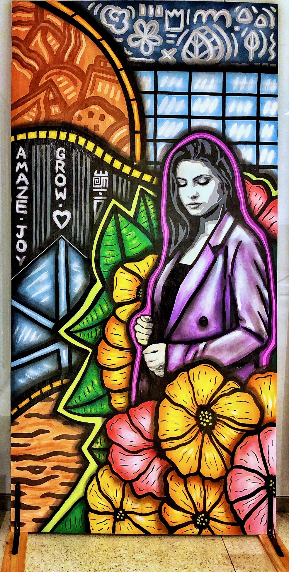 "Comcast Technology Center" Mural by Alloyius Mcilwaine