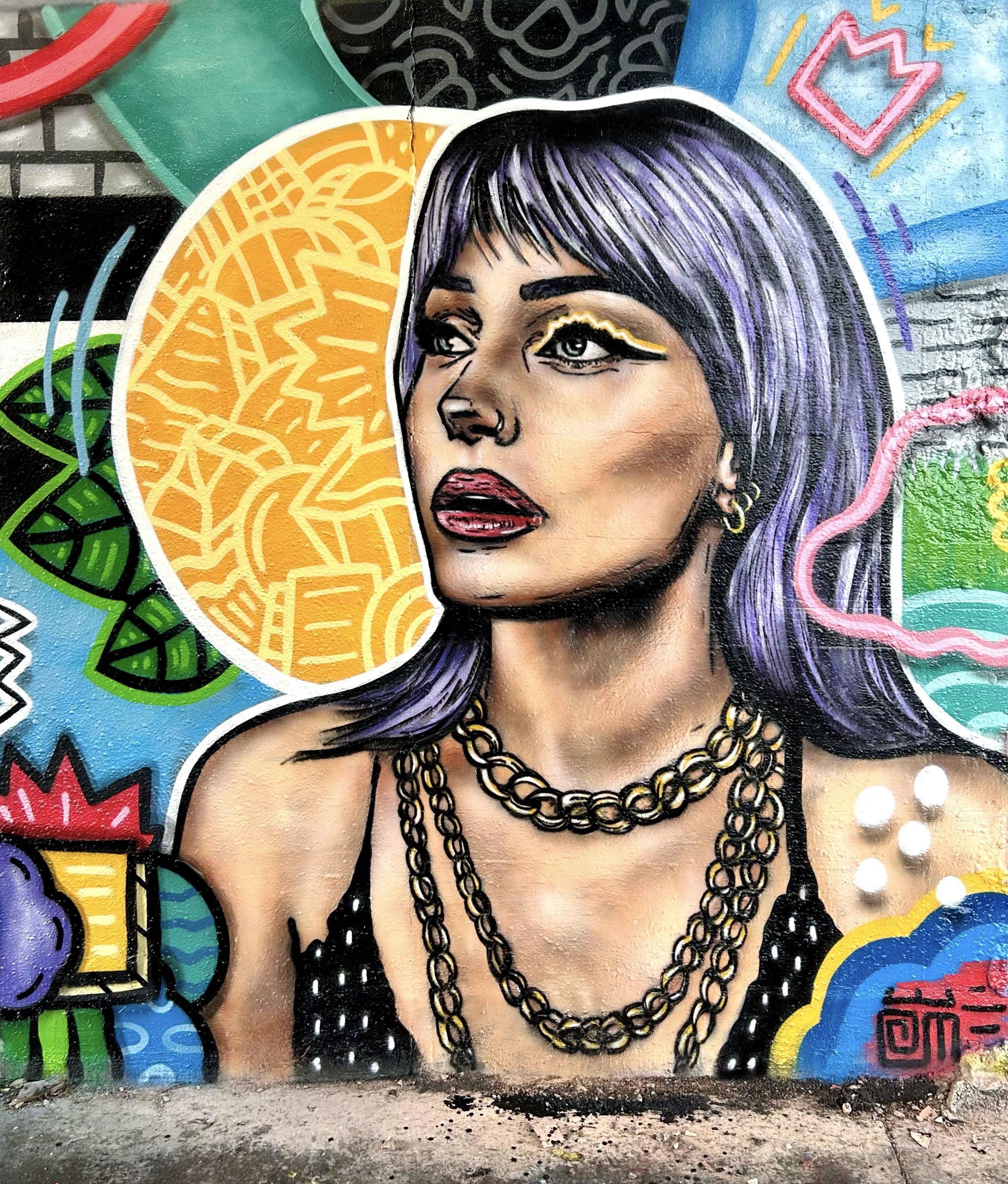 "Alyssa Lee Lewis" Mural by Alloyius Mcilwaine
