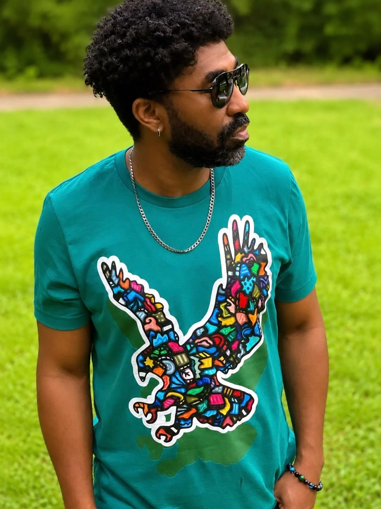 #culturesclothing 👕 - EAGLES FANS!  Check out this brand new, limited edition, limited time T-shirt!  This is the Cultures Clothing x @eaglesautism &ldquo;GO BIRDS&rdquo; Unisex T-shirt.  This shirt is based on one of my latest paintings, and will o
