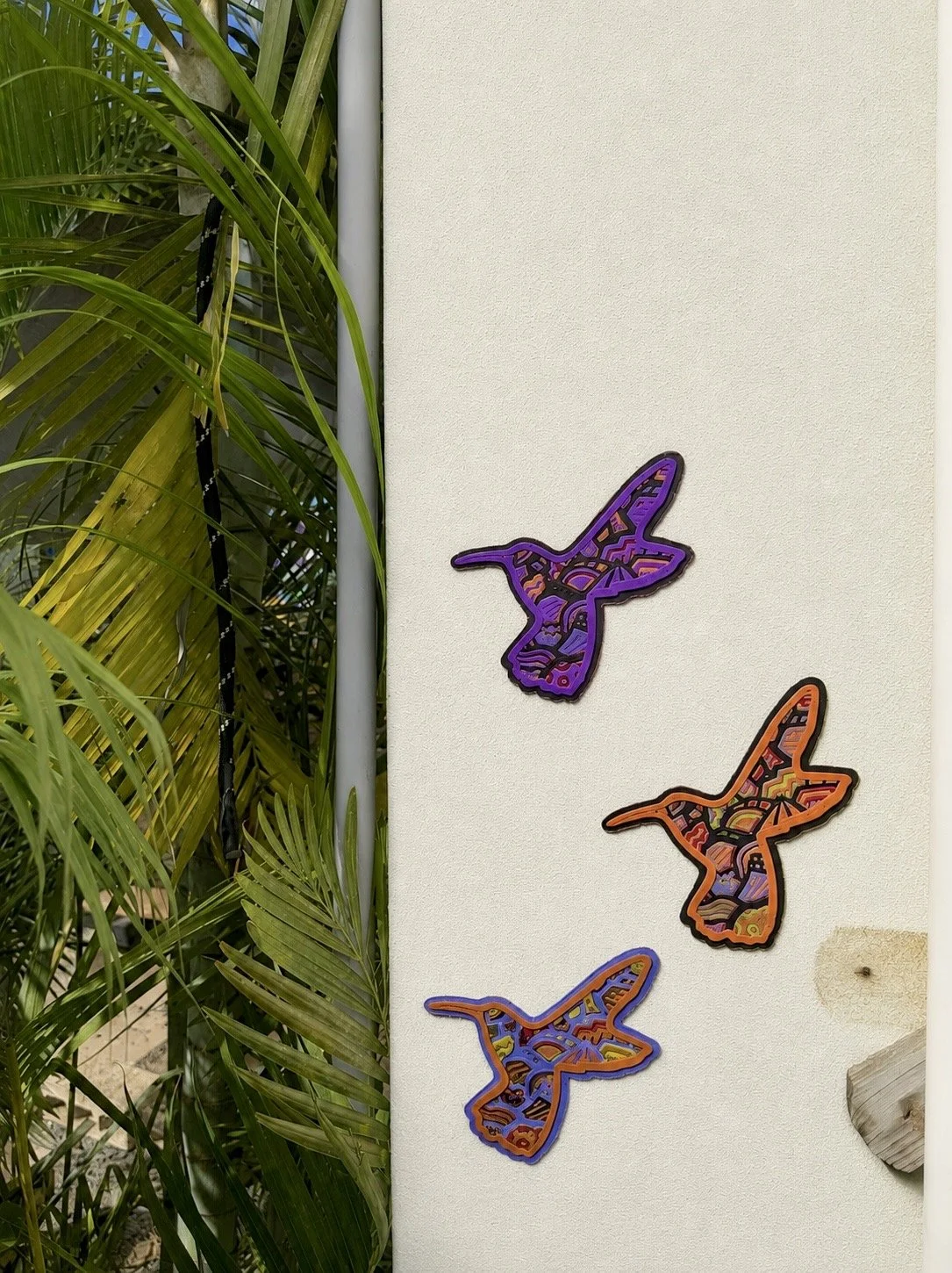 Cultures By Dezign - Three Hummingbirds in St Thomas USVI (3-D Printed Street Art)
