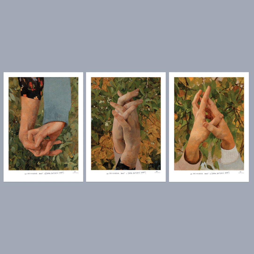 La Primavera  (After Botticelli 1481) - Set of Three