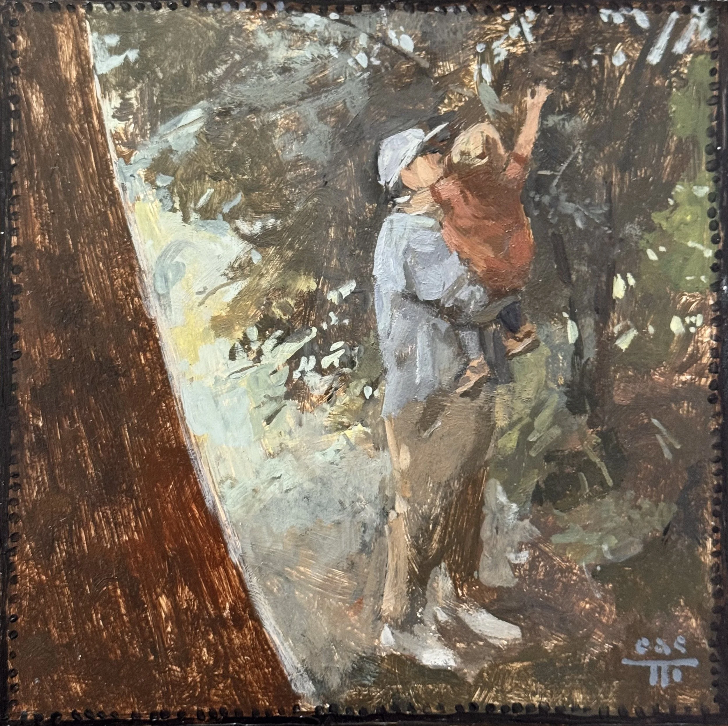 Reaching - Original on Panel