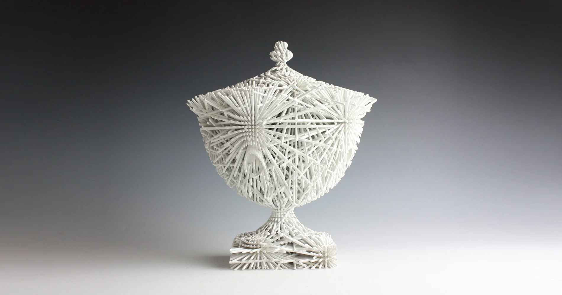 Large white oval Bloom, 2011