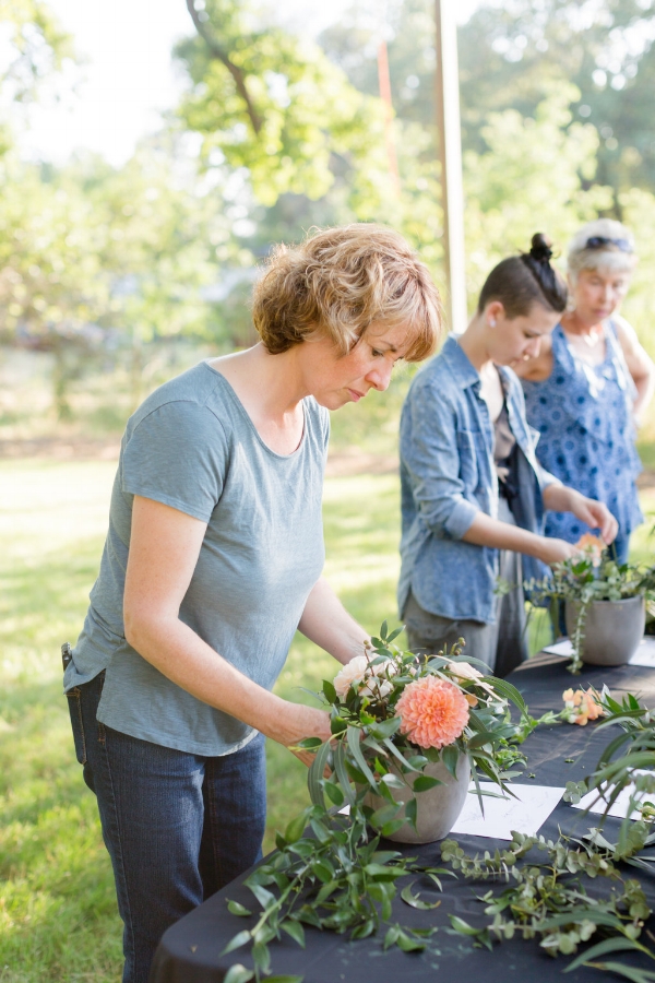 Velours Designs Orchard Picinic Flower Workshop