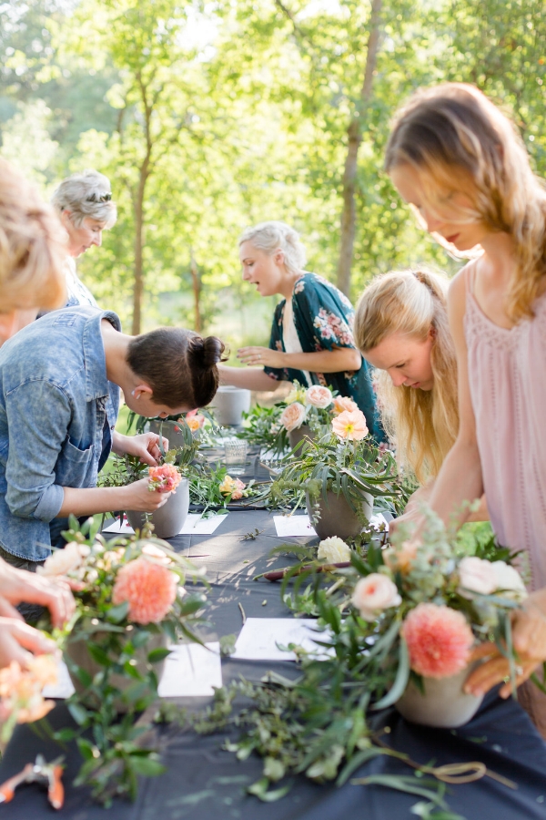 Velours Designs Orchard Picinic Flower Workshop