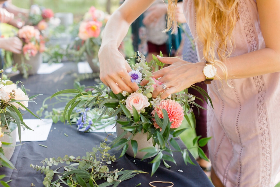 Velours Designs Orchard Picinic Flower Workshop