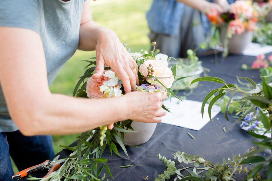 Velours Designs Orchard Picinic Flower Workshop