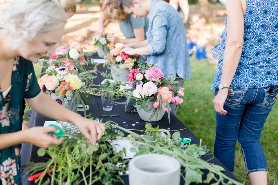 Velours Designs Orchard Picinic Flower Workshop