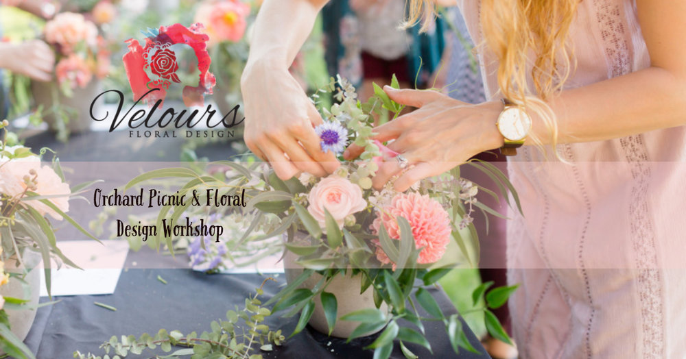 Velours Designs Orchard Picinic Flower Workshop