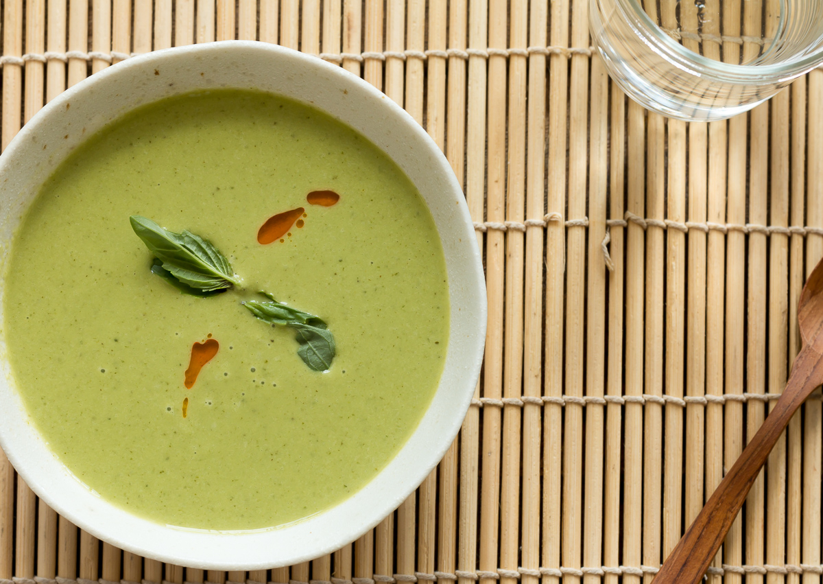 Chilled Cucumber Soup prepared by Becky Selengut