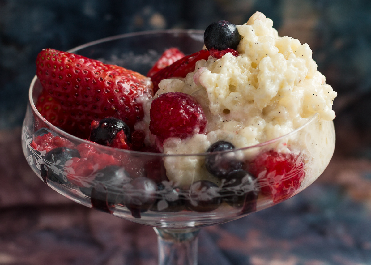 Tapioca Pudding with Strawberries