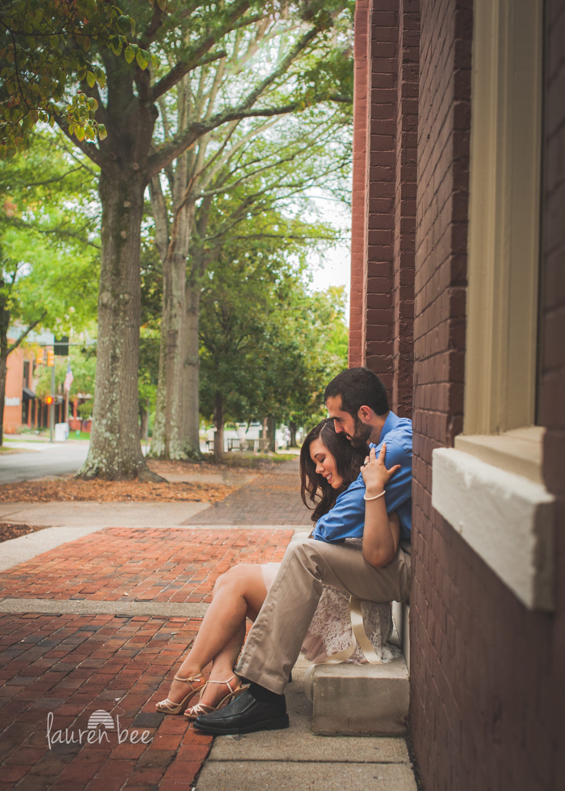 Cobbled stones and a beautiful couple -- what more could you ask for in a classic engagement photography session?