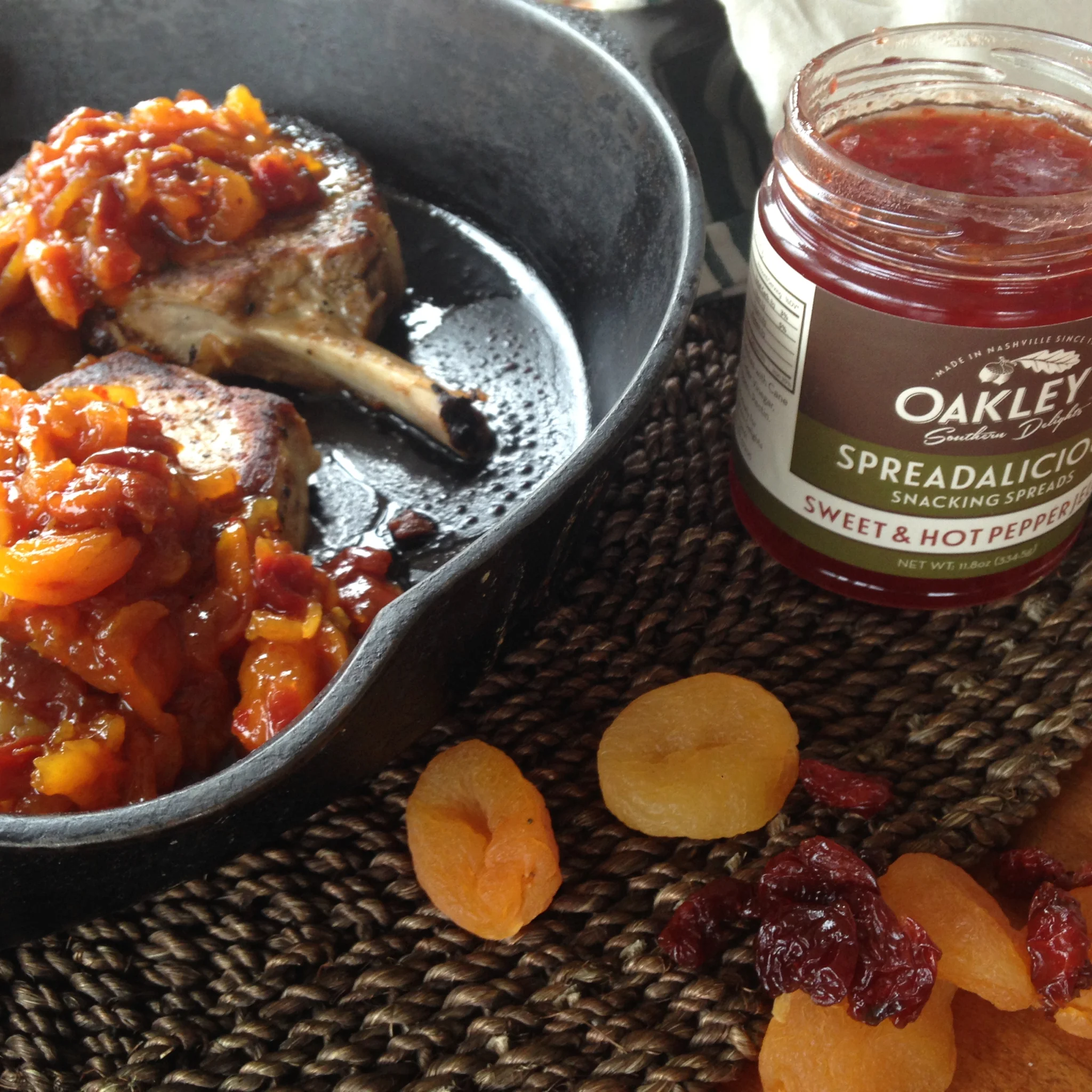 Oakley’s Southern Delights  Dried Fruit Compote with Red Pepper Jelly