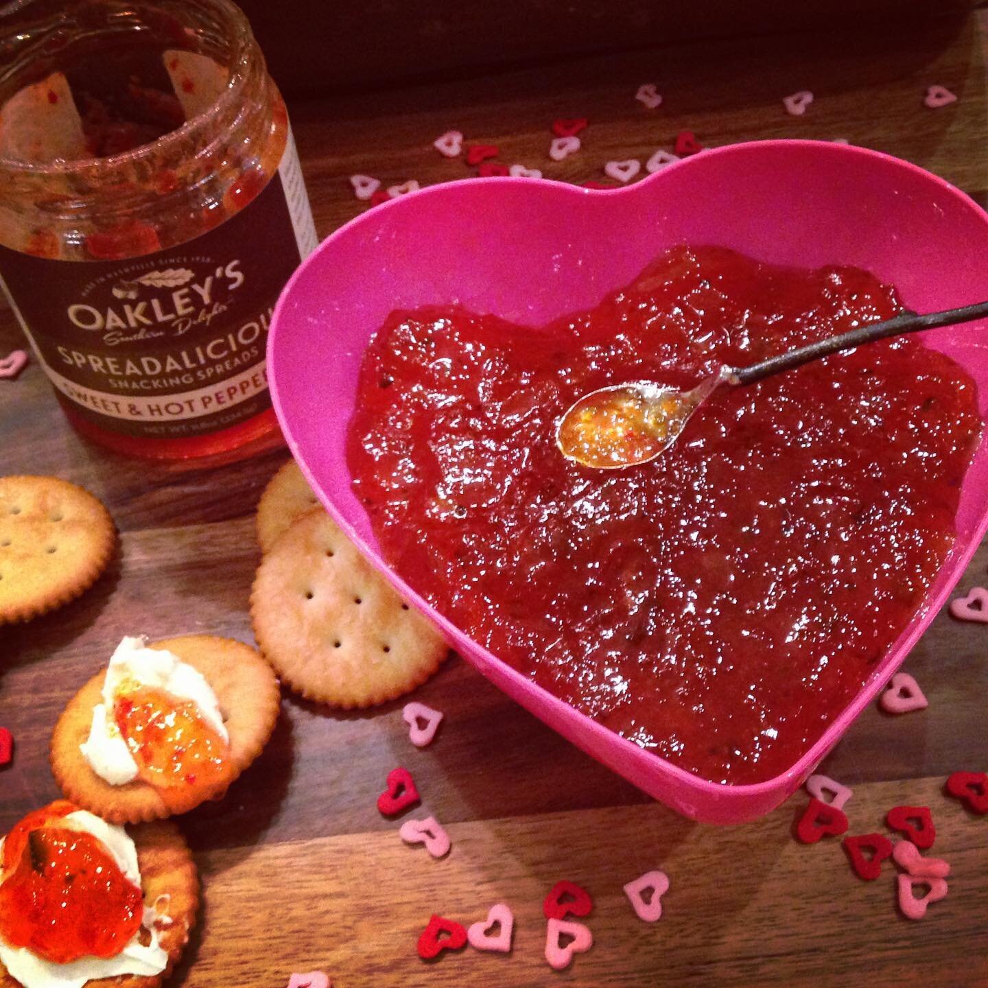 Happy Valentines Day! Wishing you a day filled with love, joy and delicious treats! 🤍 Oakley&rsquo;s Southern Delights.  #valentinestreats #pepperjelly #madeinusa #nashvilletn #nashvillebuylocal