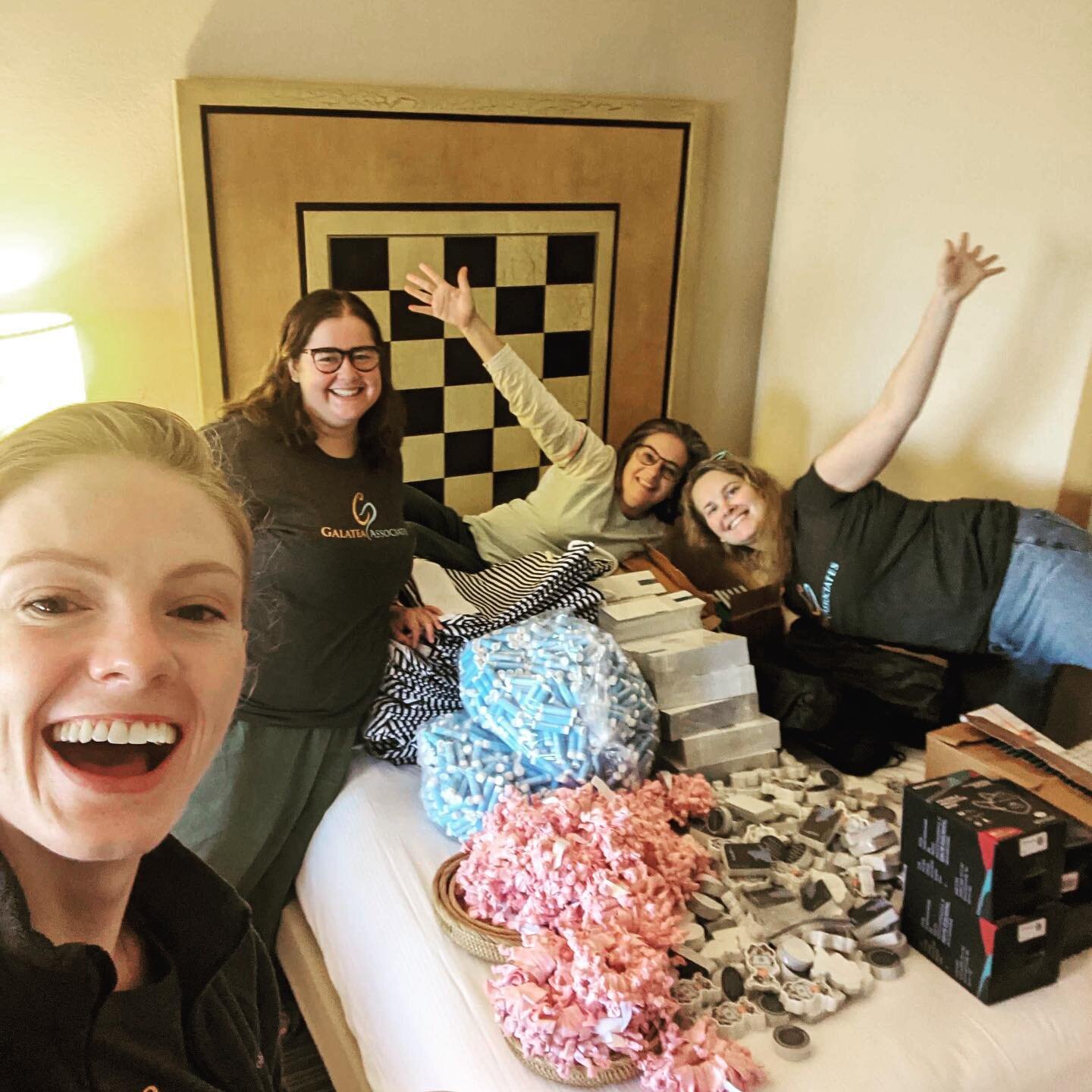 Emily, Jess, Kathryn and Delo are in Orlando and ready to give out our AWESOME swag today!  Chapsticks, scrunchies, stickers &amp; more! #ghc22 #womenintech #womeninsoftware