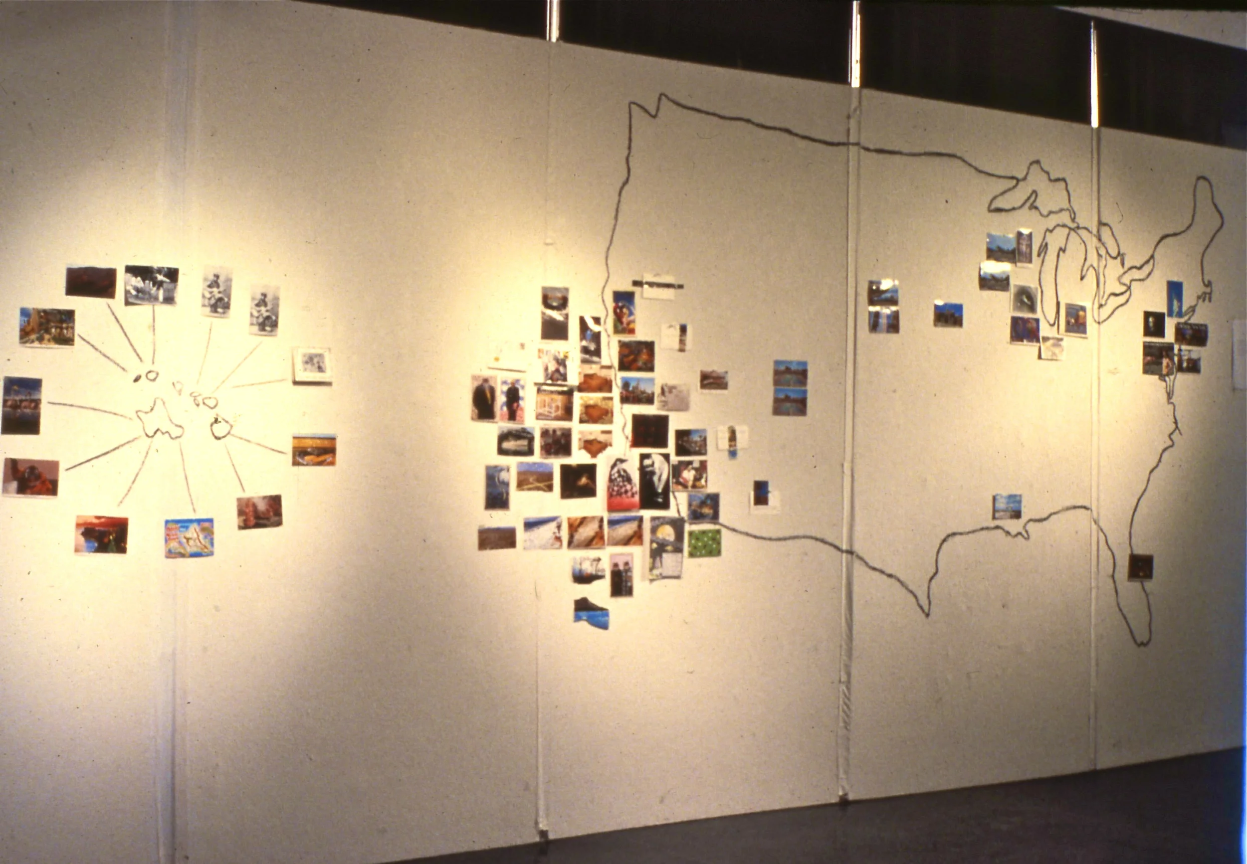 the map of postcards