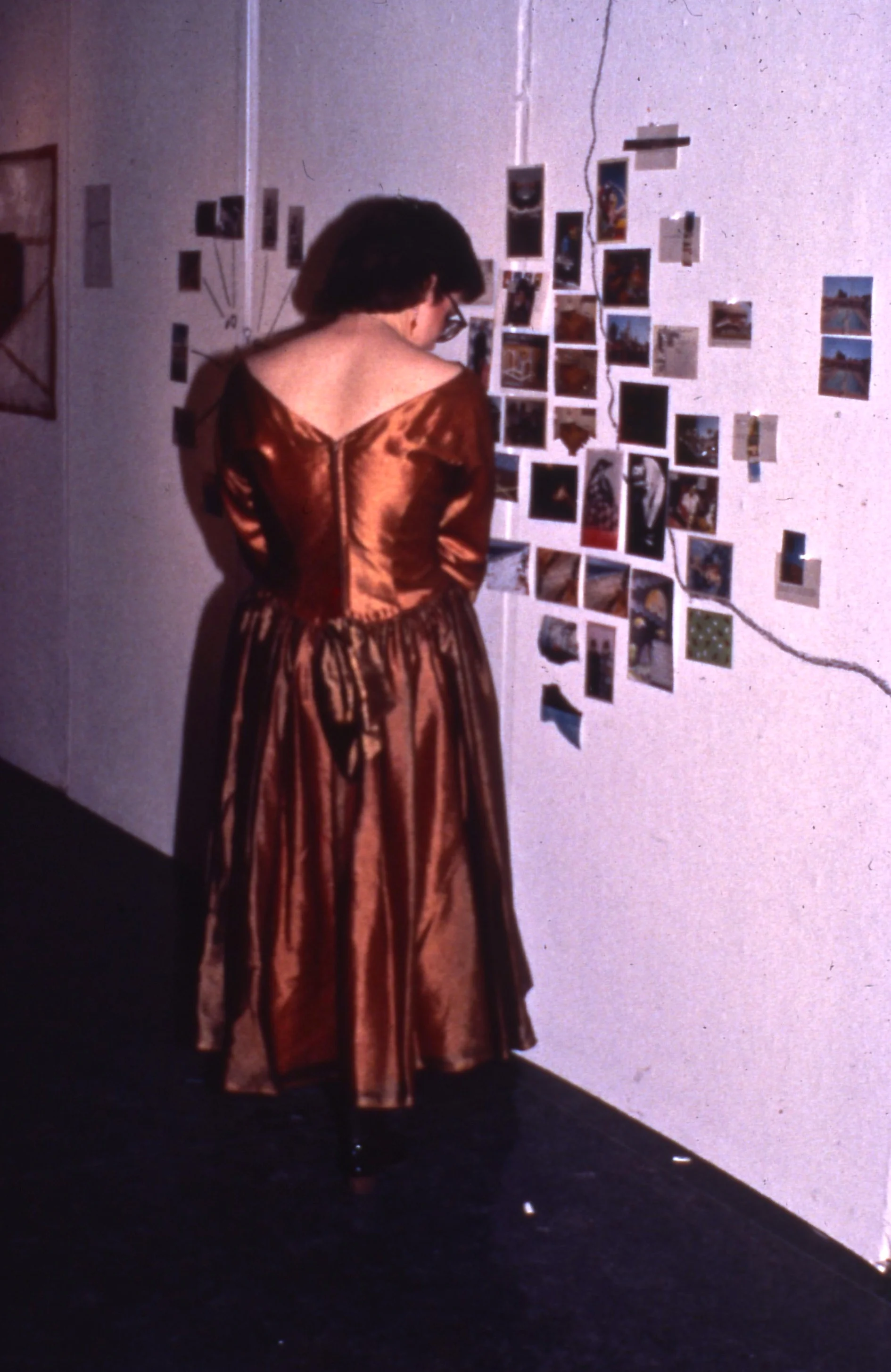 a viewer at the exhibition