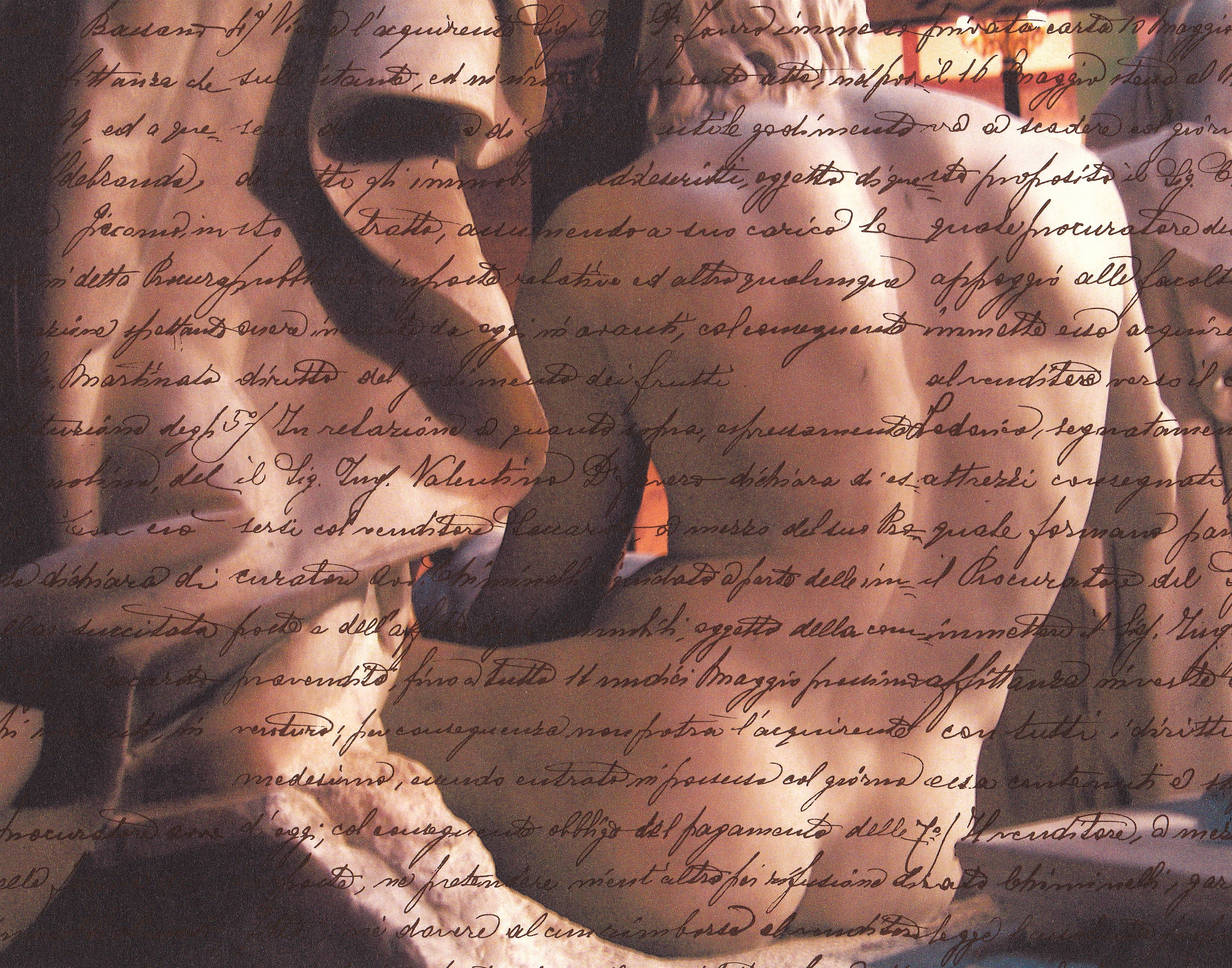 a lover's discourse , inkjet print on Italian wrapping paper, 8.5 x 11"