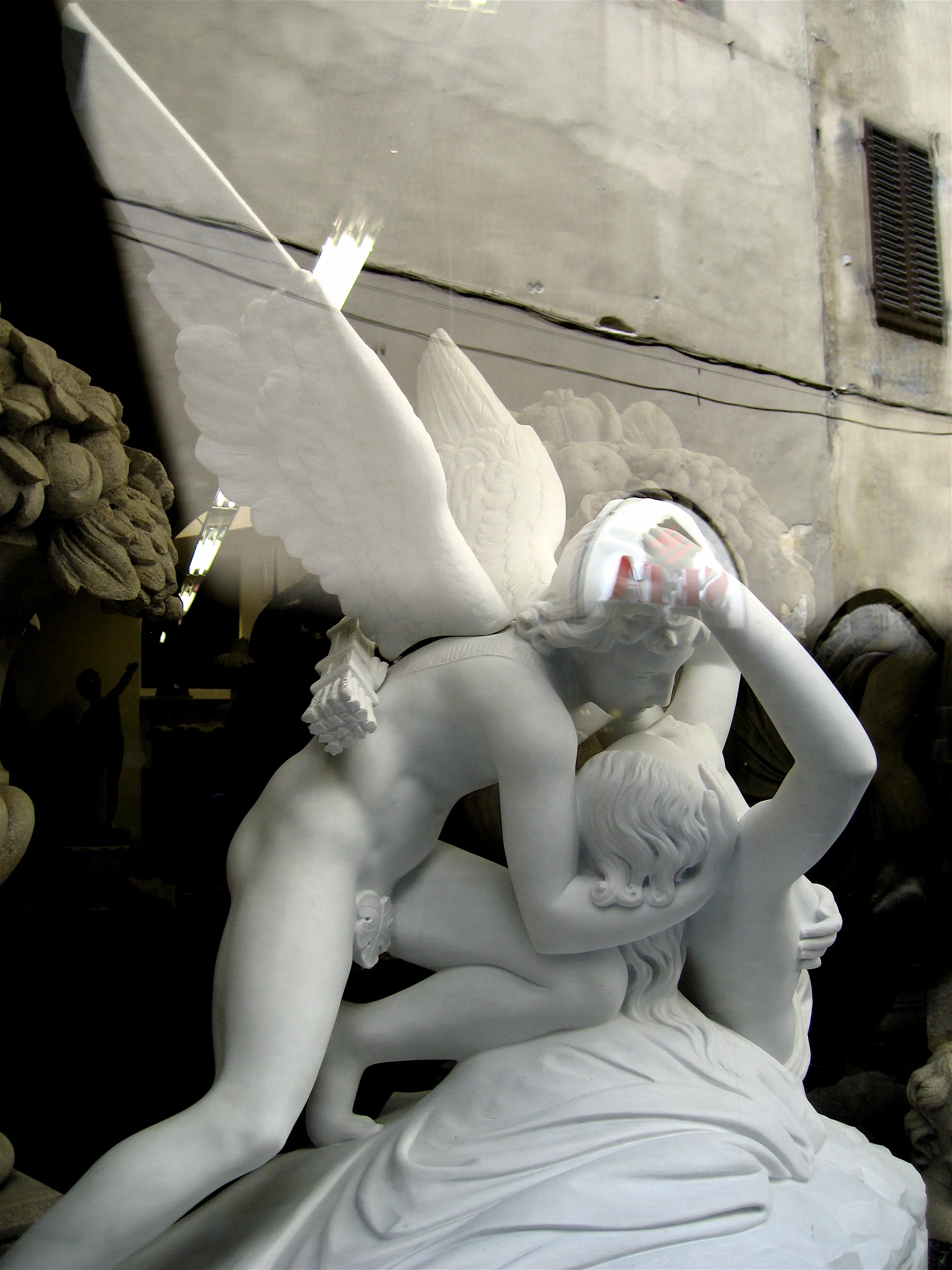 Cupid and Psyche with reflection s