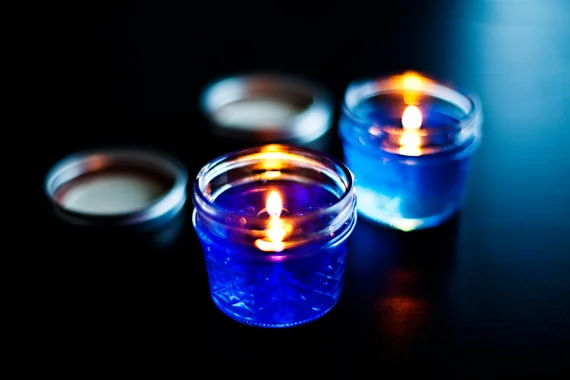 Blue Gem Candle Lit.jpg