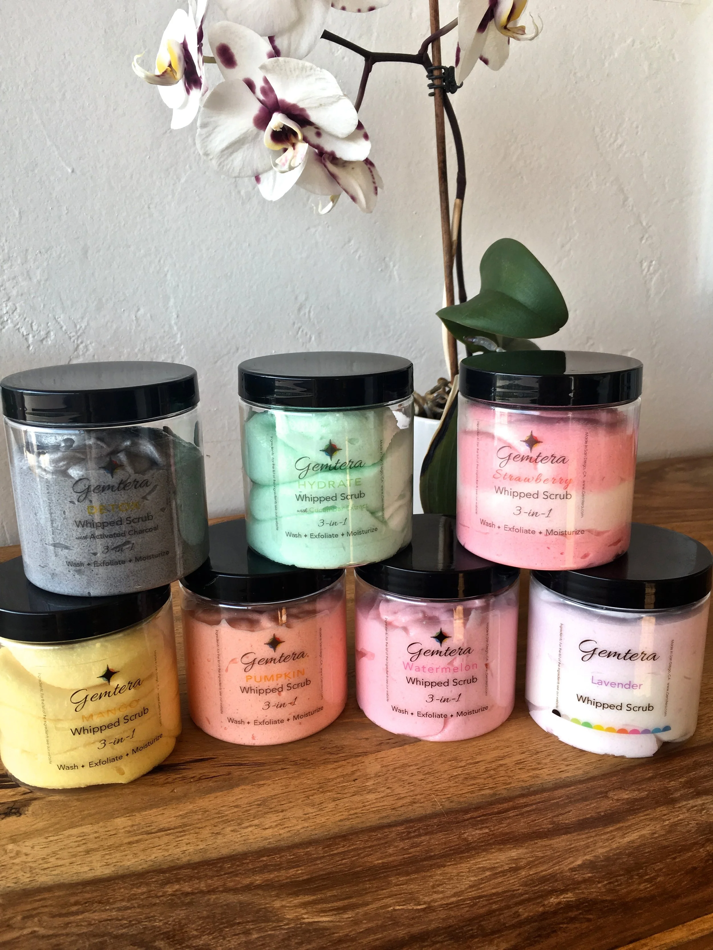 Rose Whipped Scrub with Rose Clay (8 oz. & 4 oz. jars)