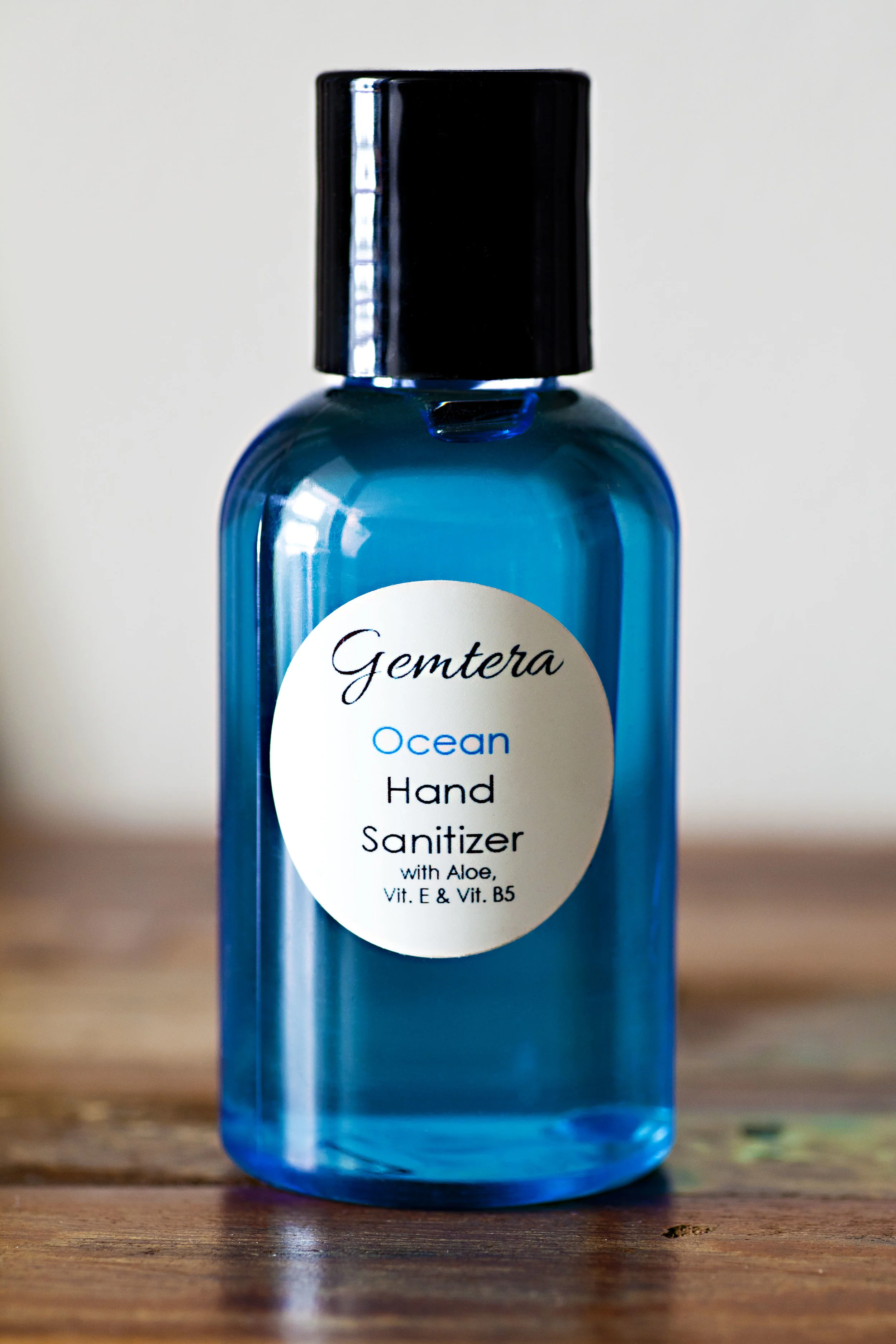 Ocean Moisturizing Hand Sanitizer with Vitamin E, B5, Aloe & Glycerin - Cute, Convenient Bottle! (2 oz, 8 oz)