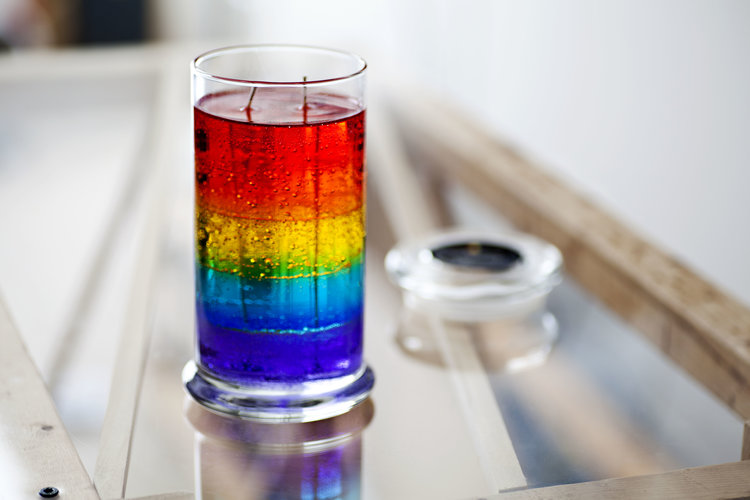  Rainbow Layers - Scent-shifting Gem Candle  $ 28.00 