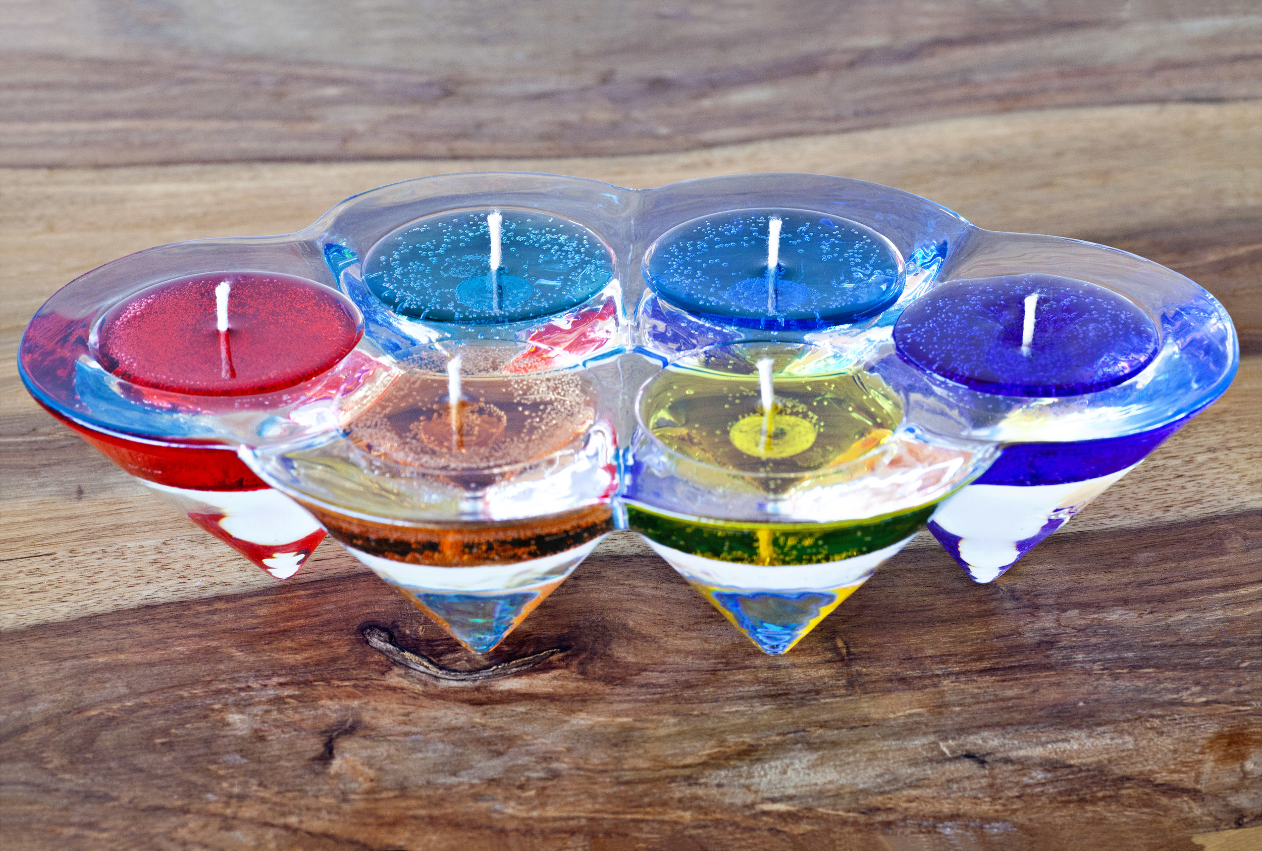  Rainbow Gem Candle Tealight Bouquet  $ 24.00 