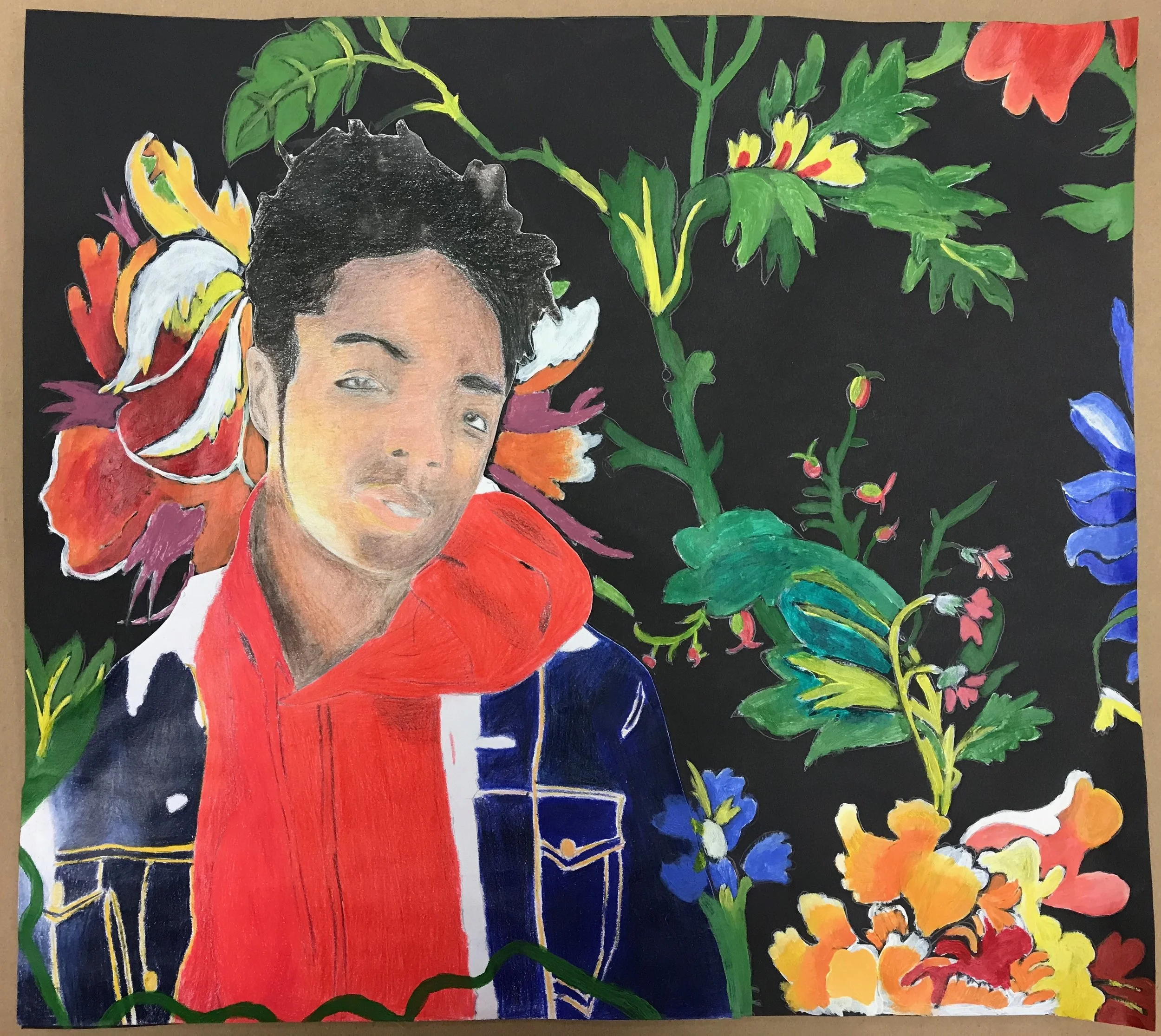 Kehinde Wiley inspired art