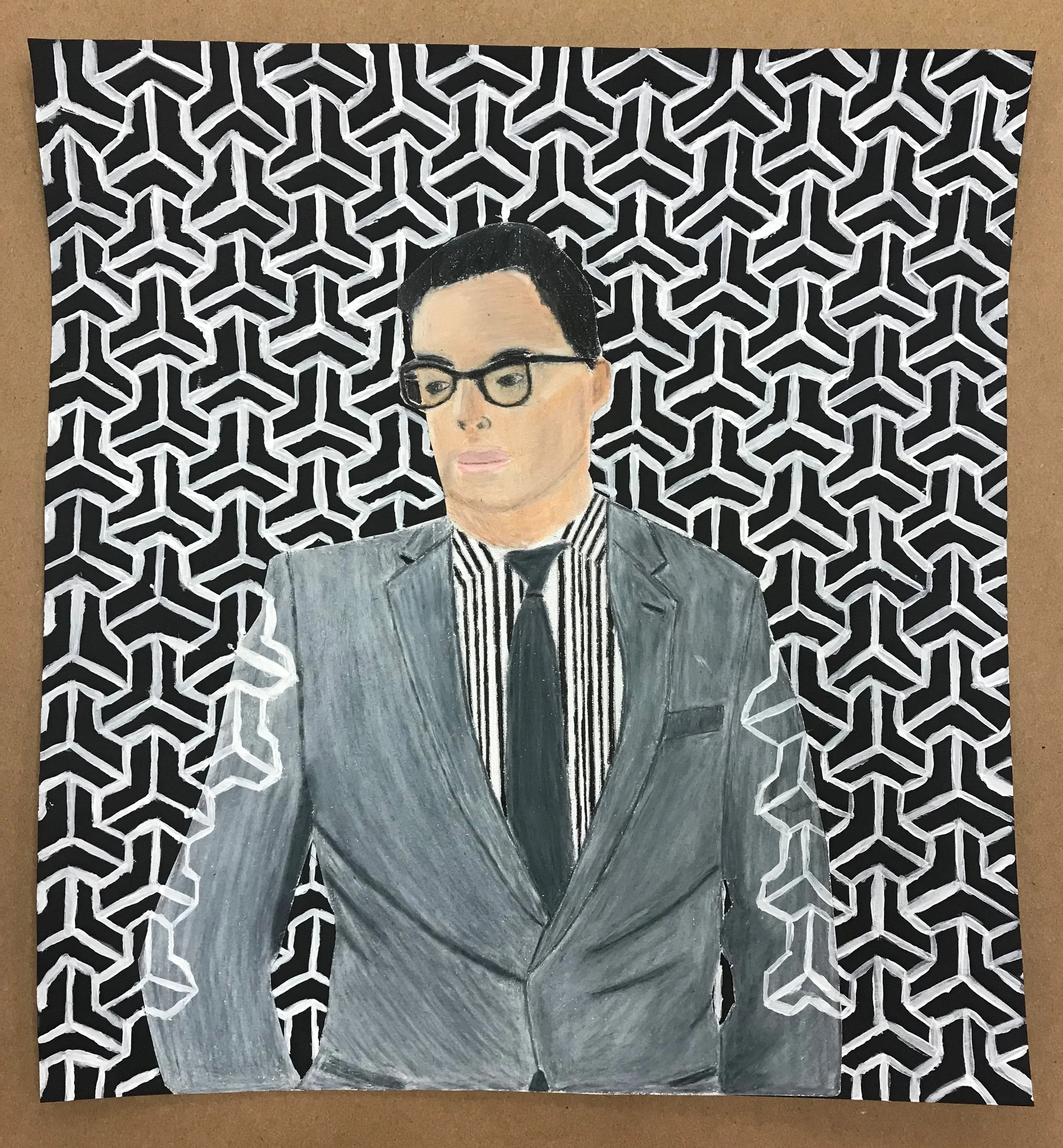 Kehinde Wiley inspired art