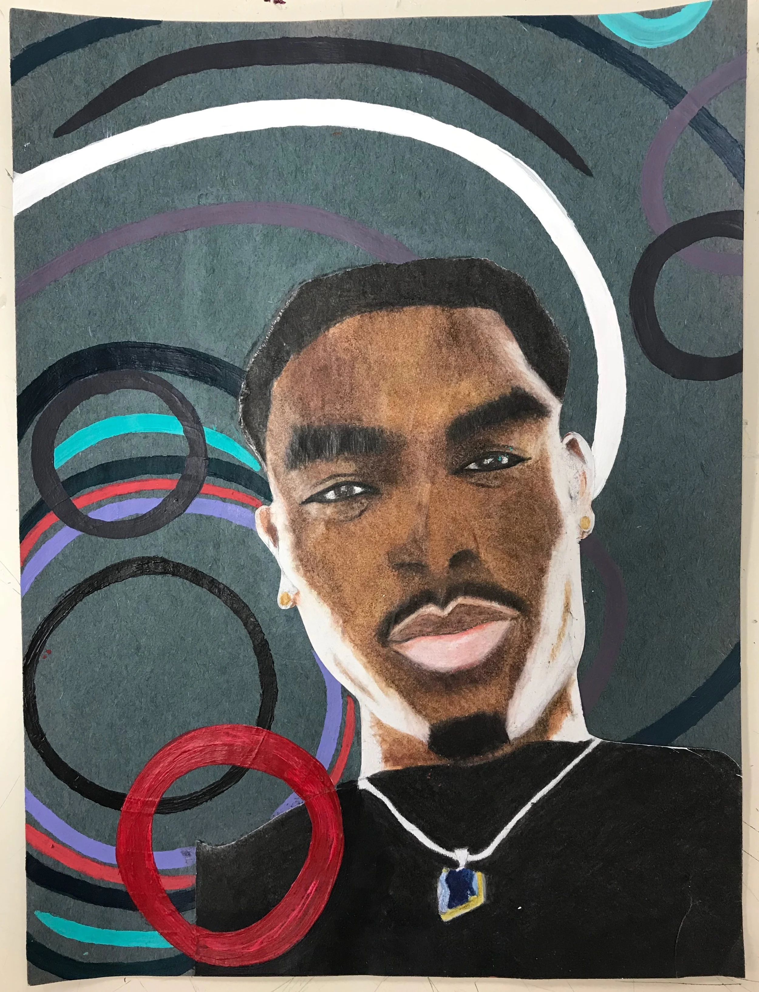 Kehinde Wiley inspired art