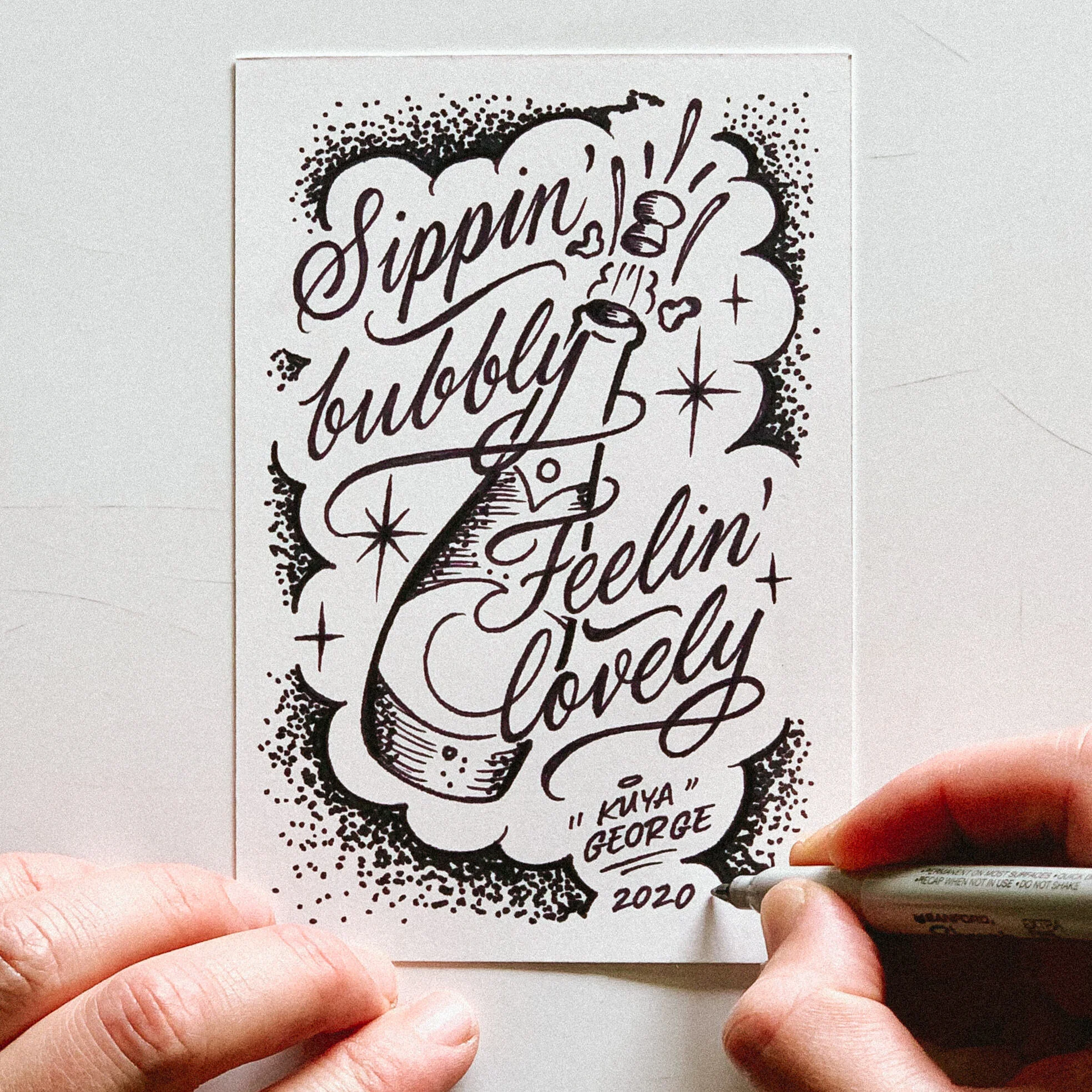 Original Drawing: "Blow Up"