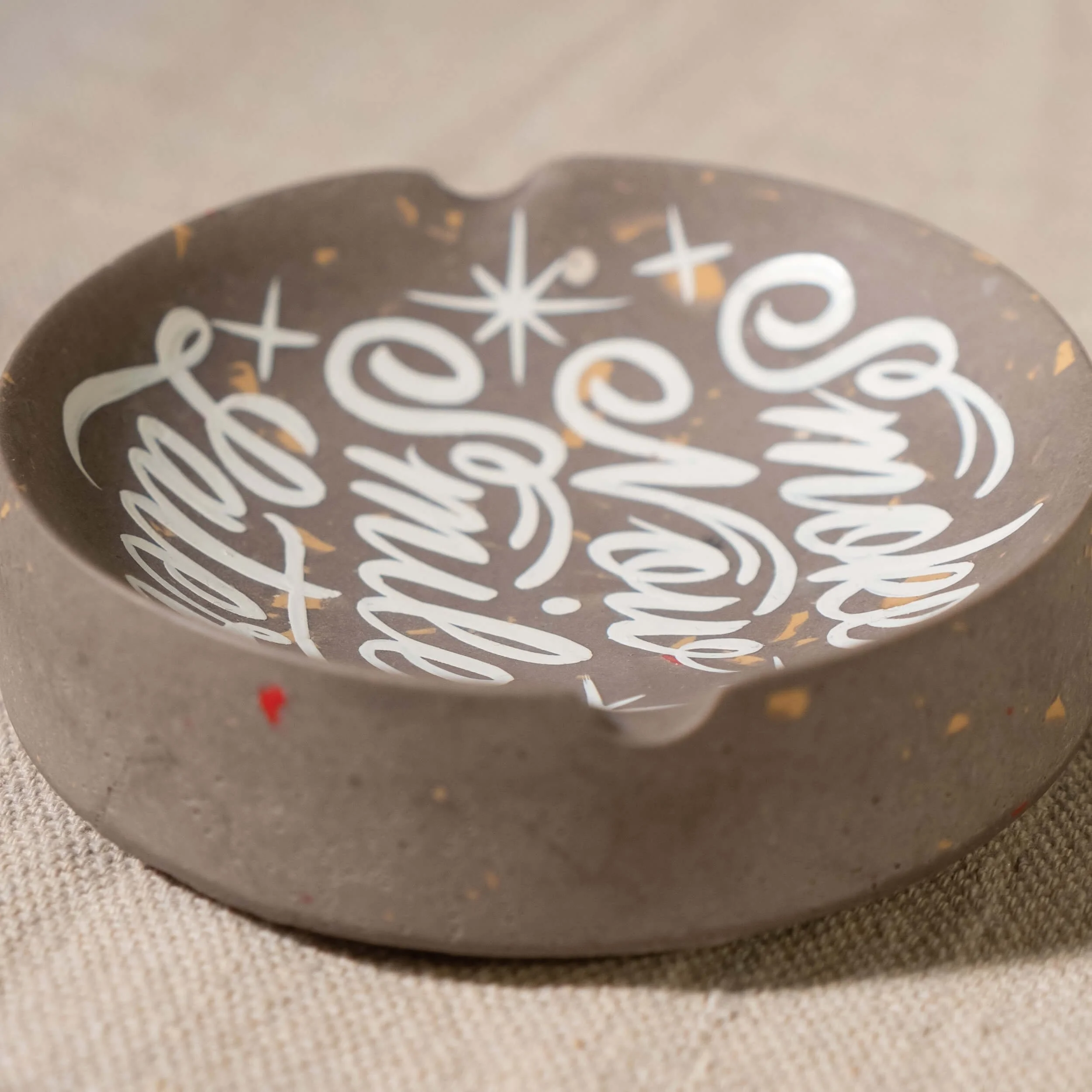 Ashtray Round- Smoke Now - Earth w- White-4.jpg