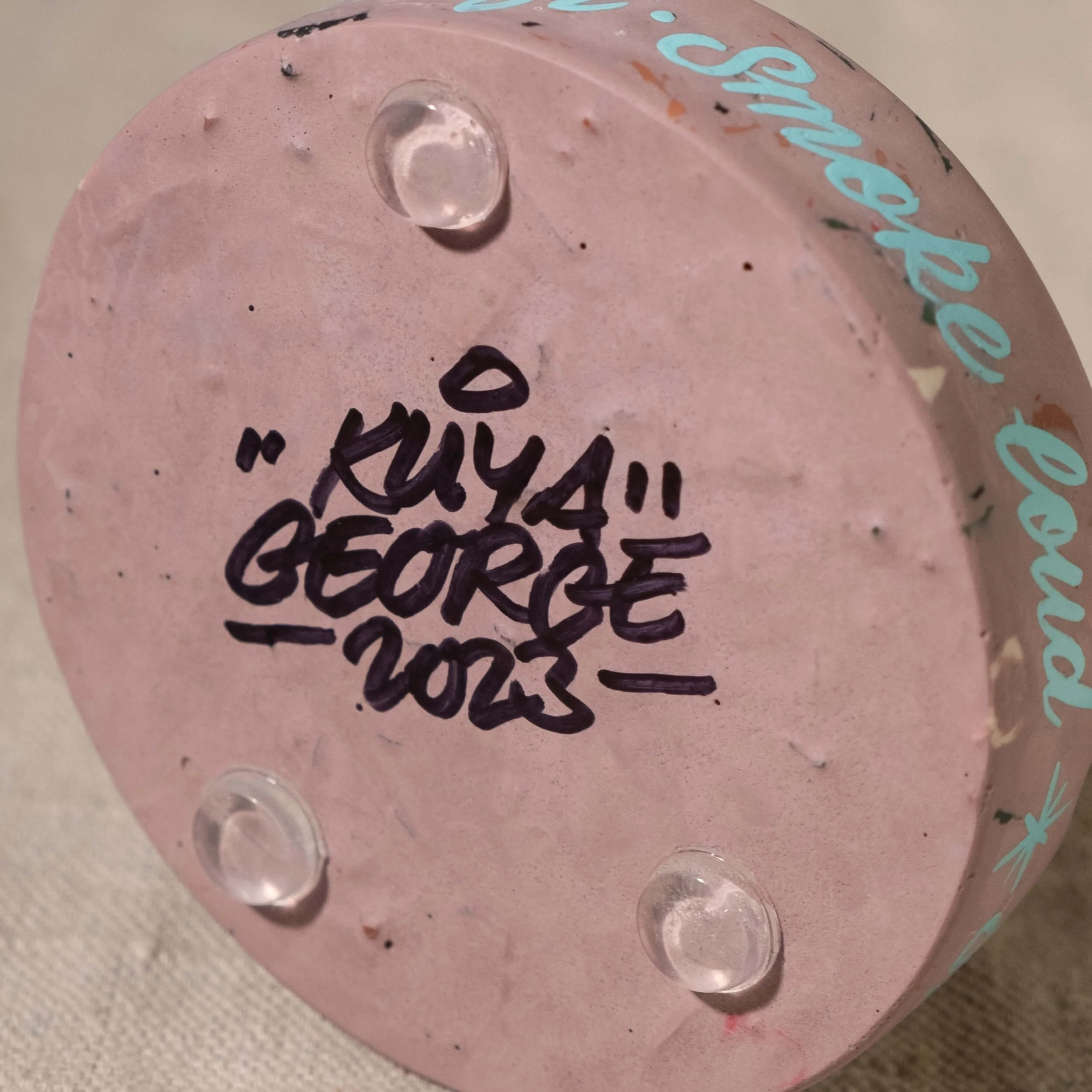 Ashtray Round- Speak Soft - Pink w- Teal-6.jpg