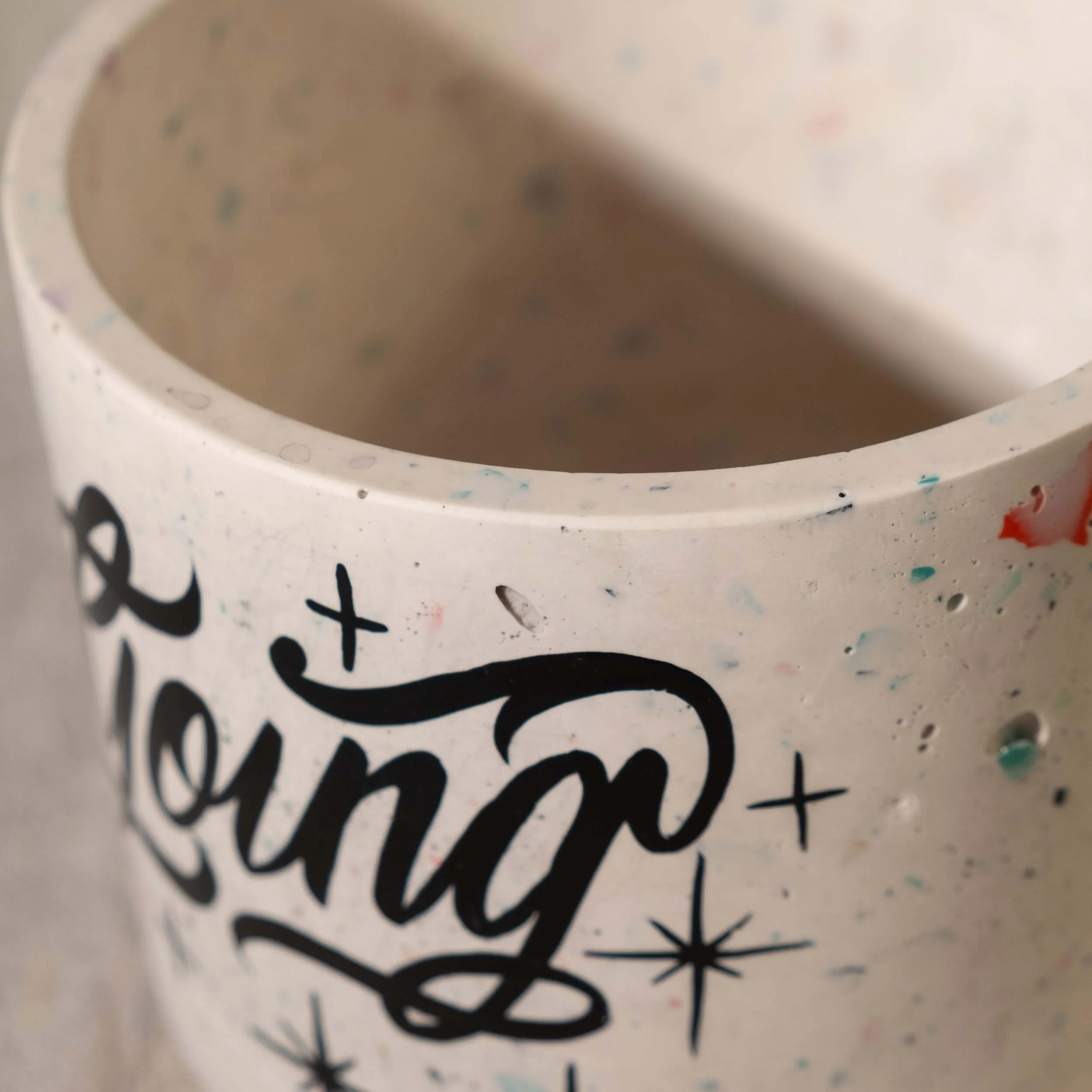 Planter L- Keep Going White w- Black Lettering-4.jpg