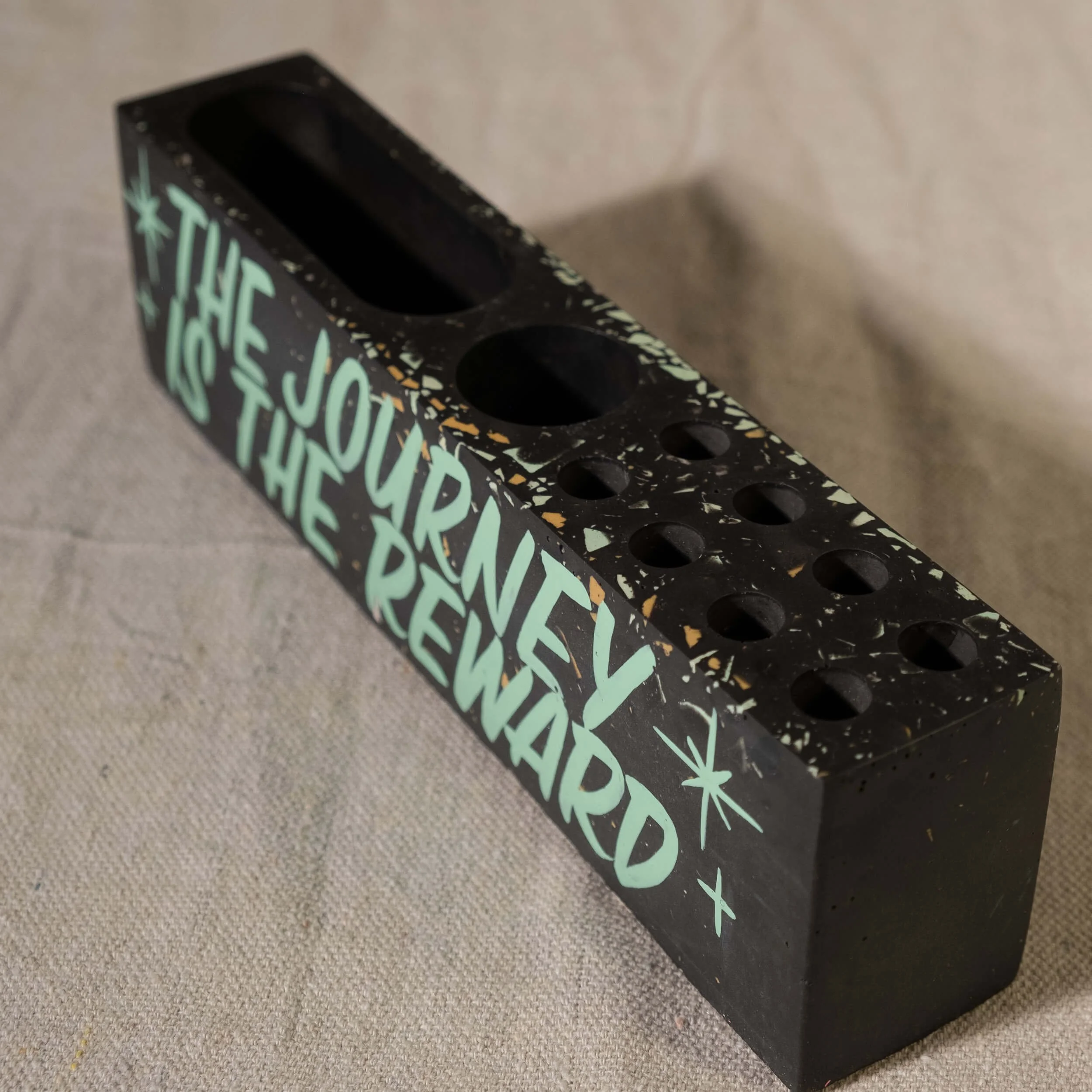 Organizer- The Journey Is The Reward - Black w- Teal-3.jpg
