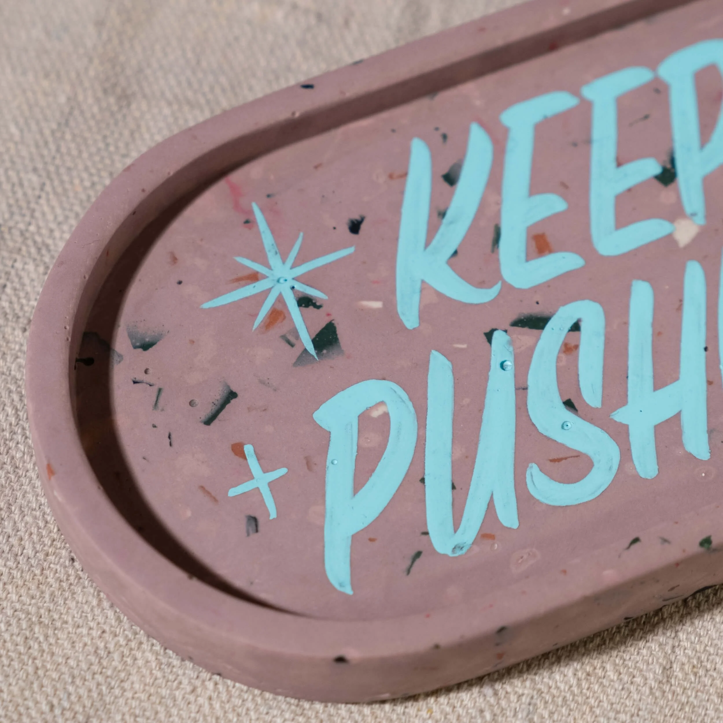 Tray Pill- Keep Pushing - Pink w- Teal-4.jpg
