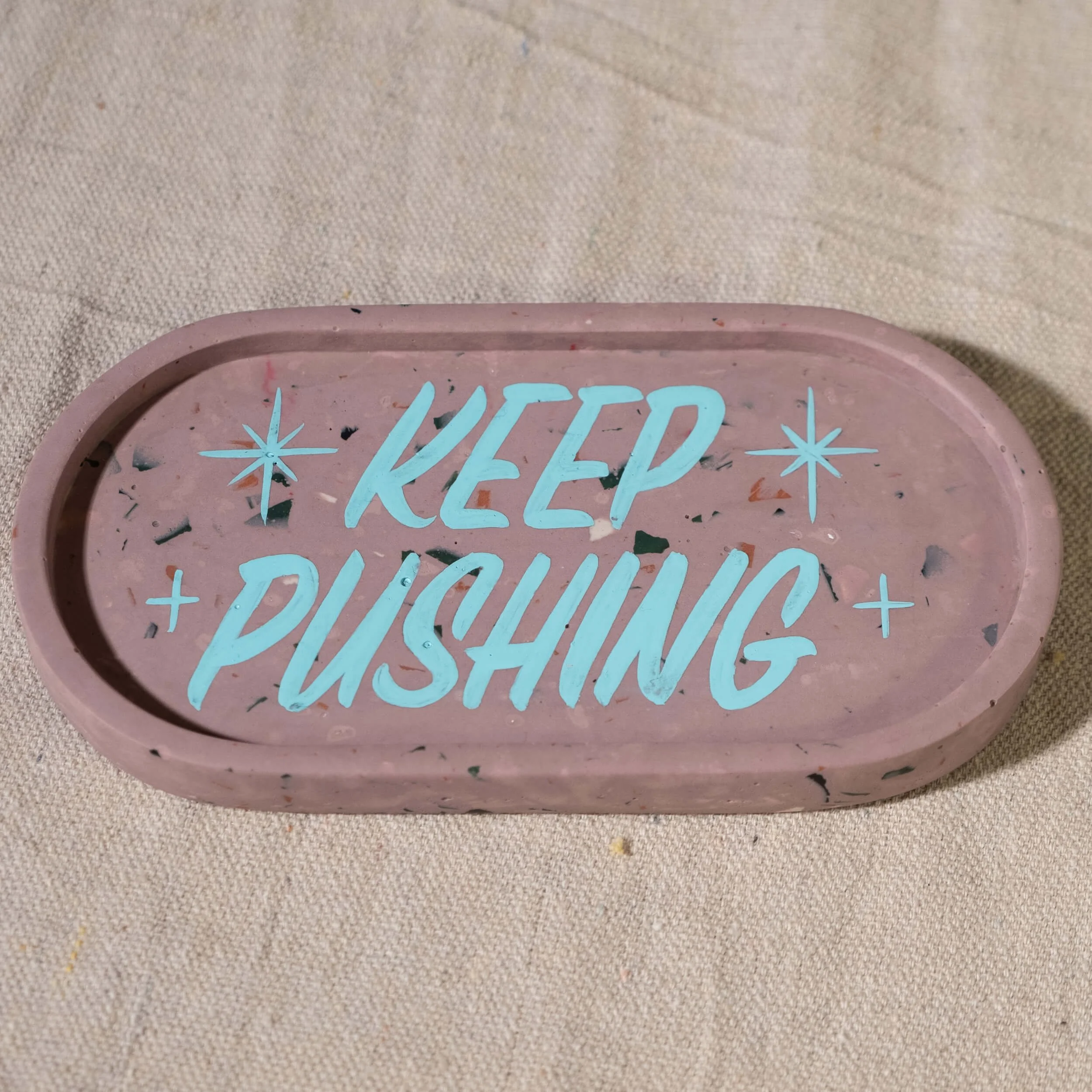 Tray Pill- Keep Pushing - Pink w- Teal-2.jpg