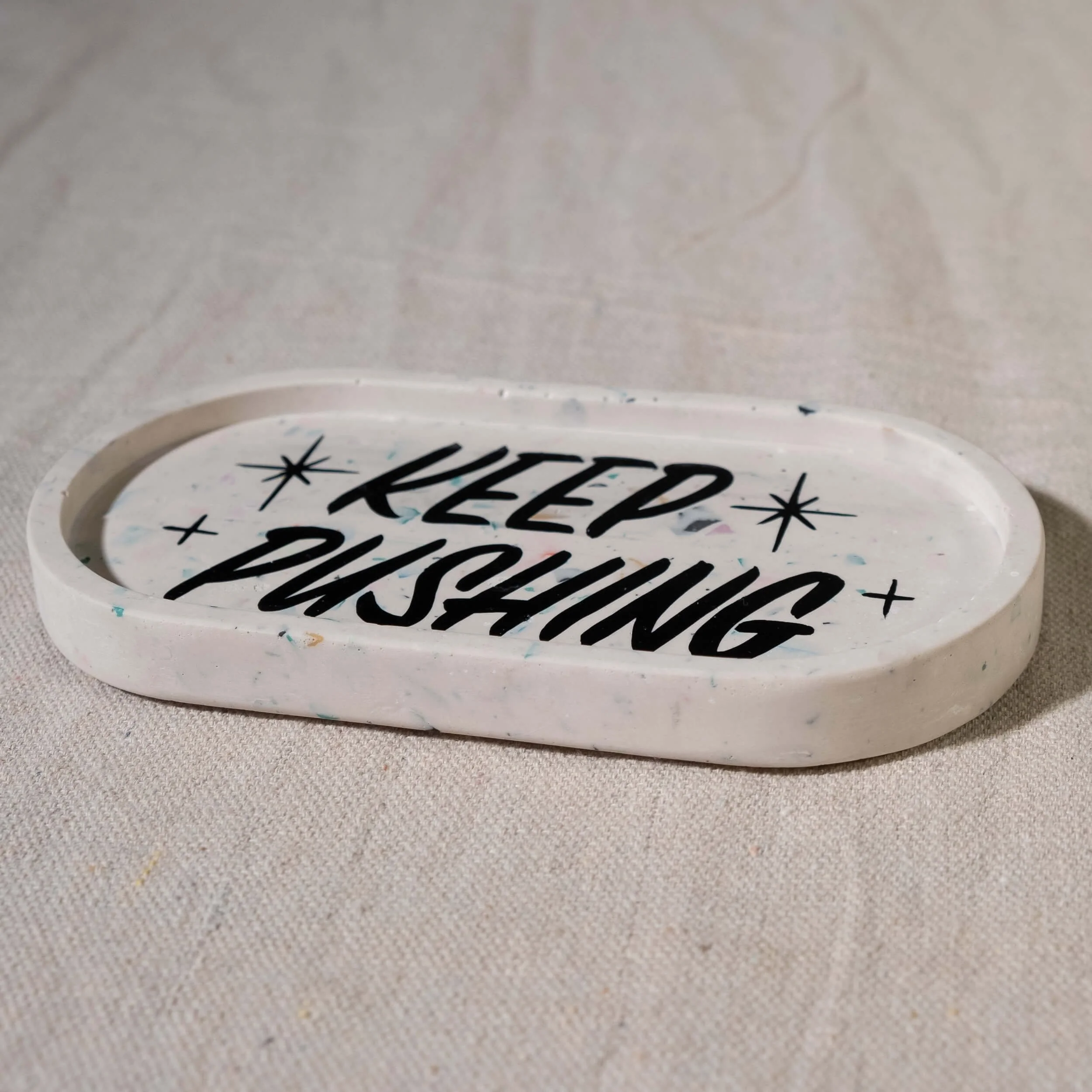 Tray Pill- Keep Pushing - White w- Black-3.jpg